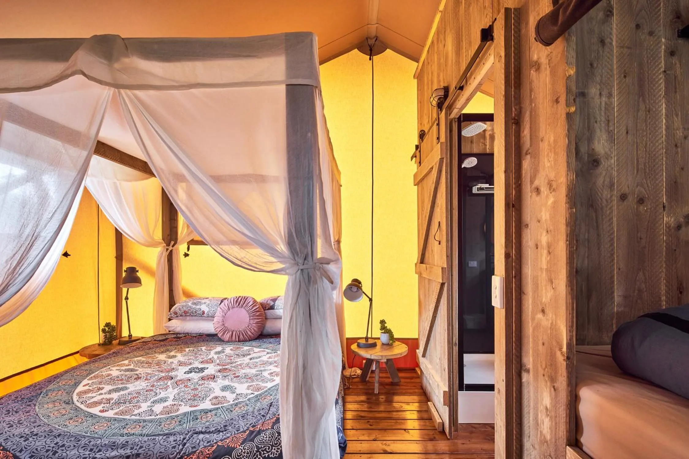 Bed in NRMA Port Arthur Holiday Park