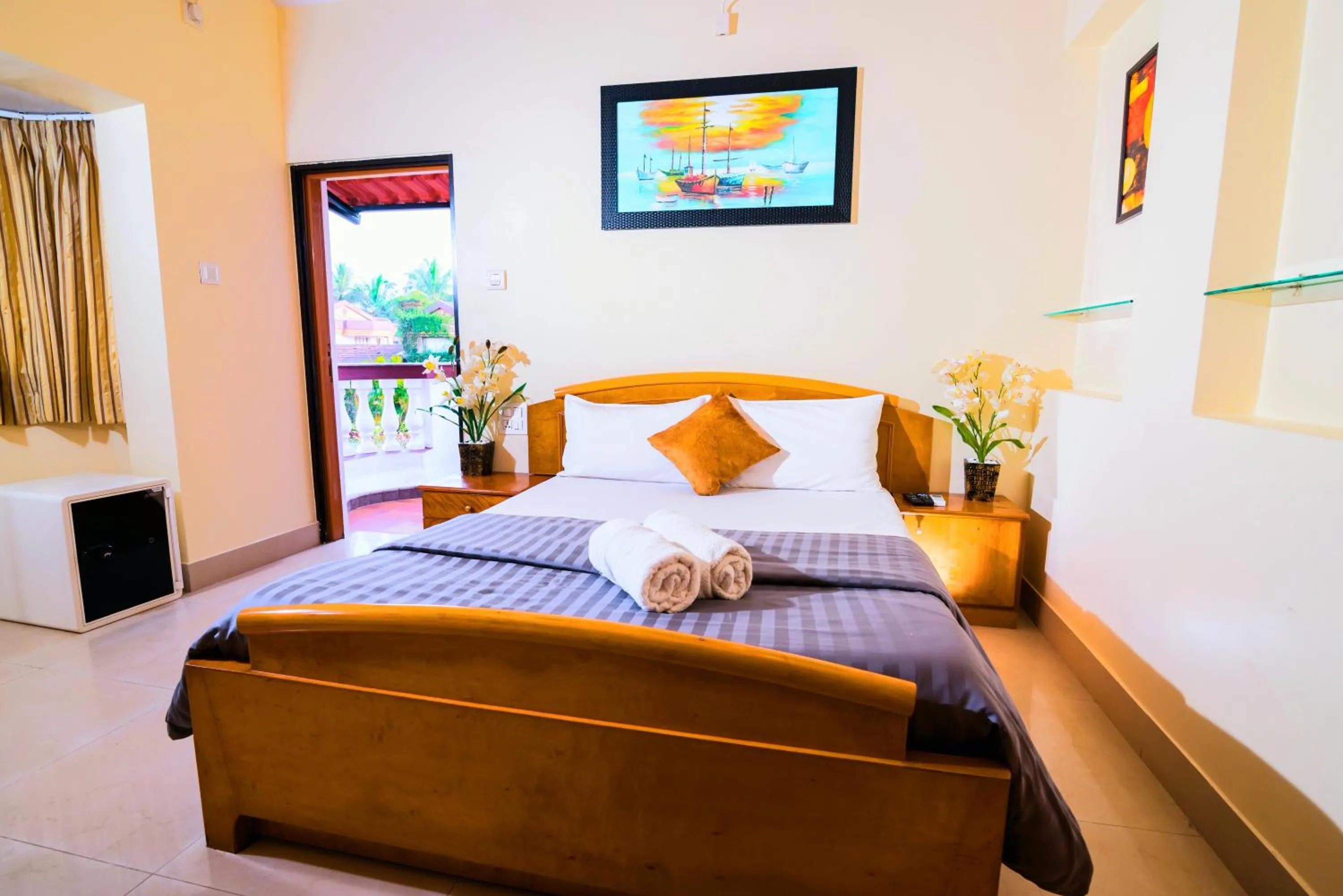 Bed in 'Golden Oceans' 3 bhk beach view villa