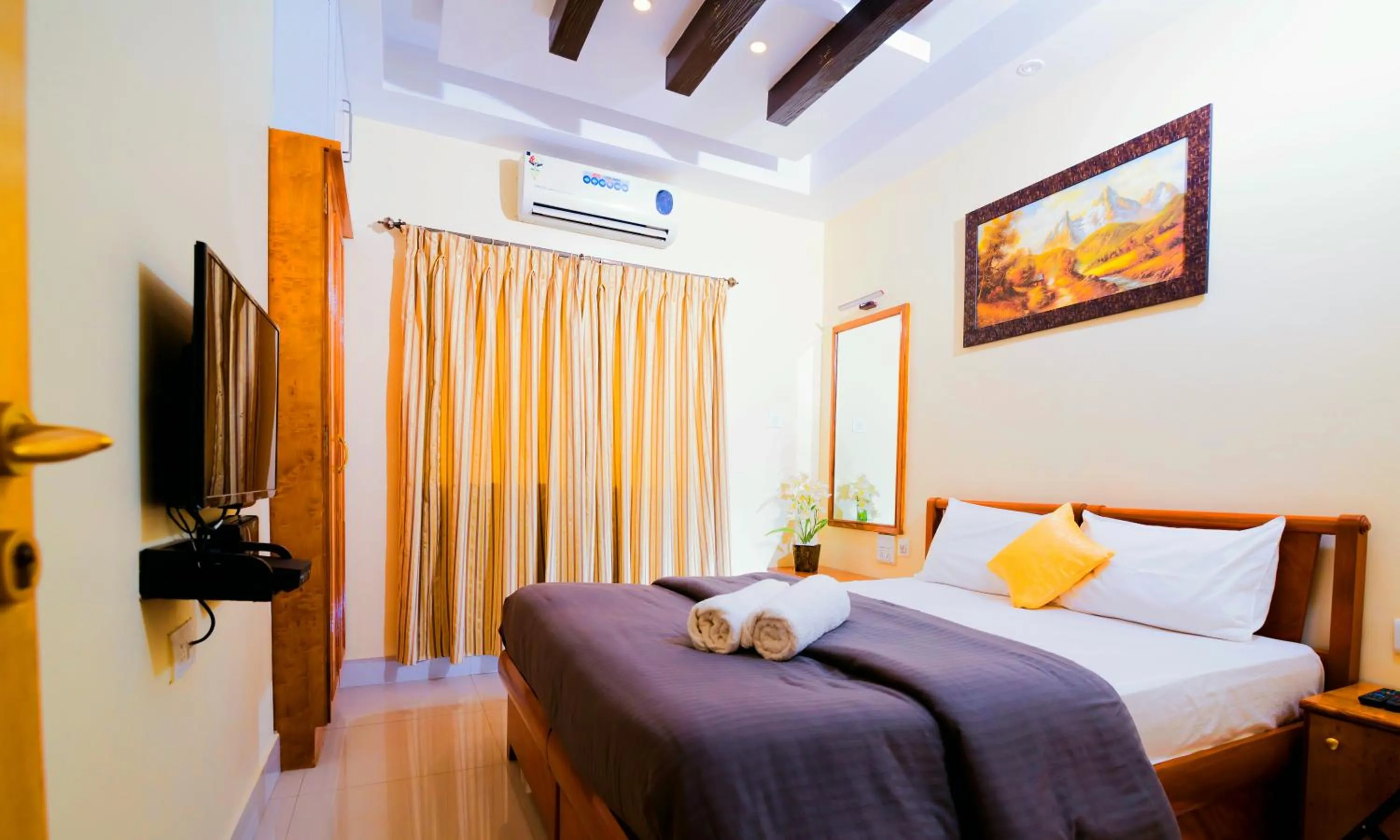 Bed in 'Golden Oceans' 3 bhk beach view villa