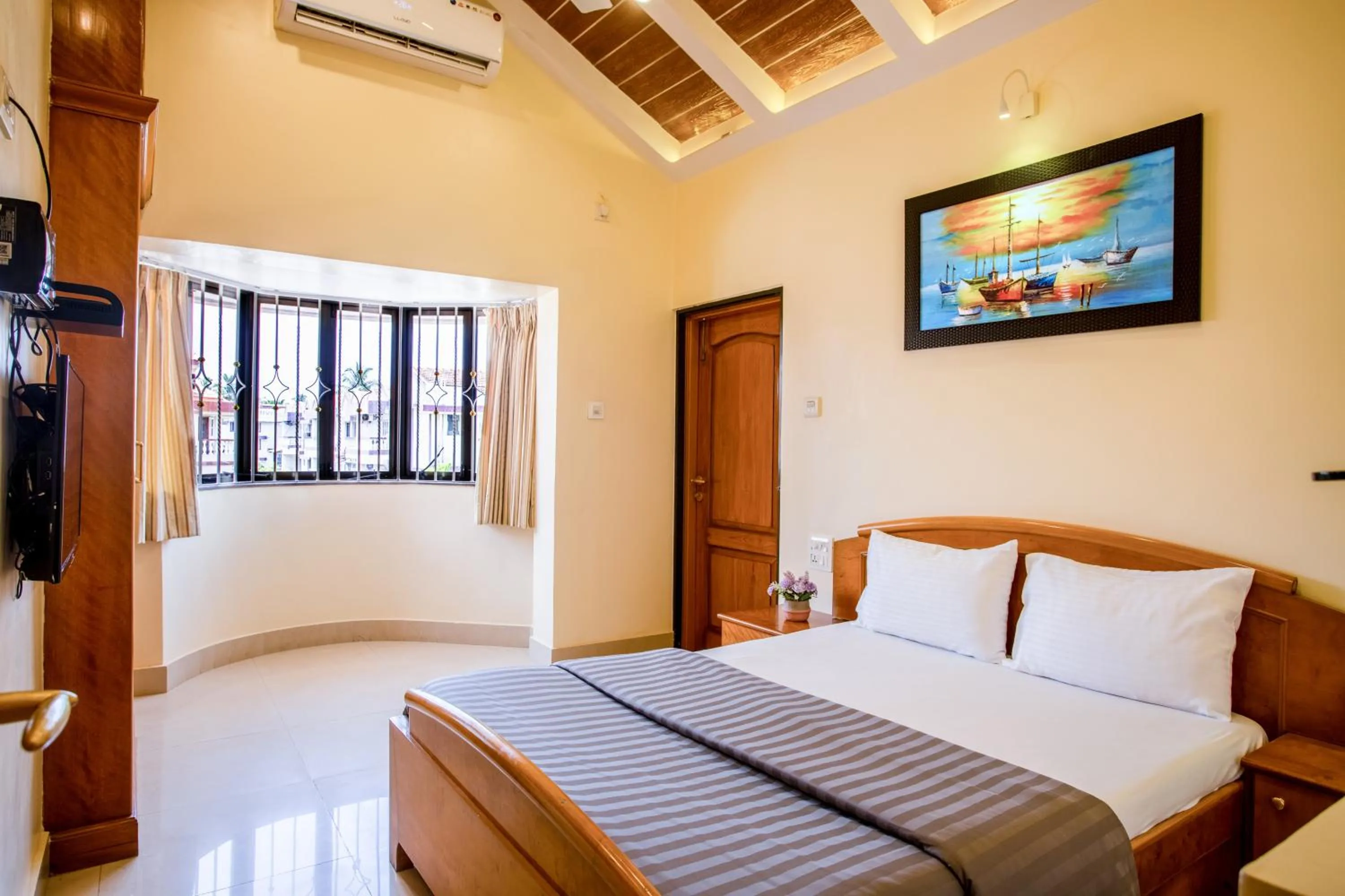 Bed in 'Golden Oceans' 3 bhk beach view villa