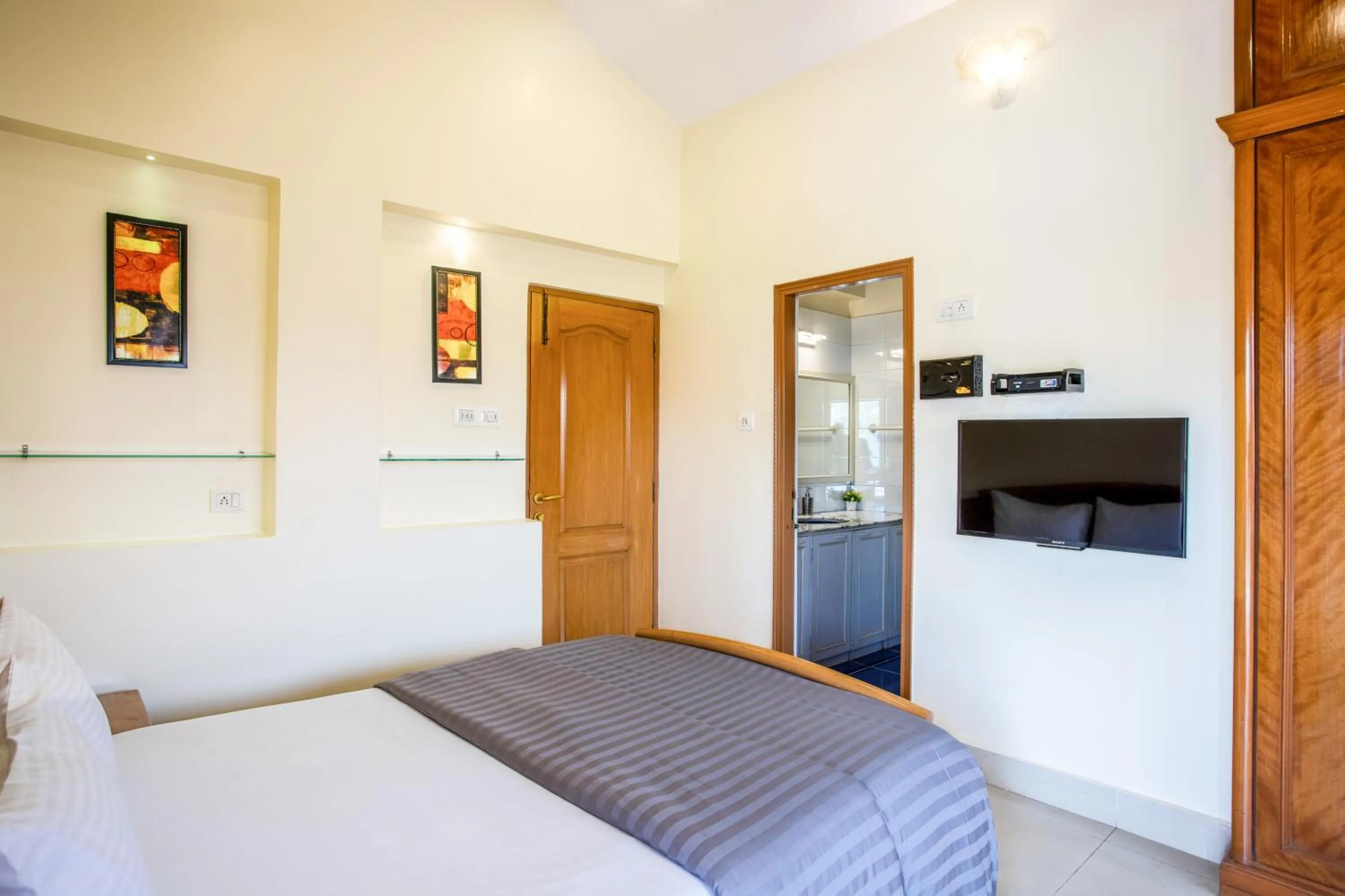 Bed in 'Golden Oceans' 3 bhk beach view villa
