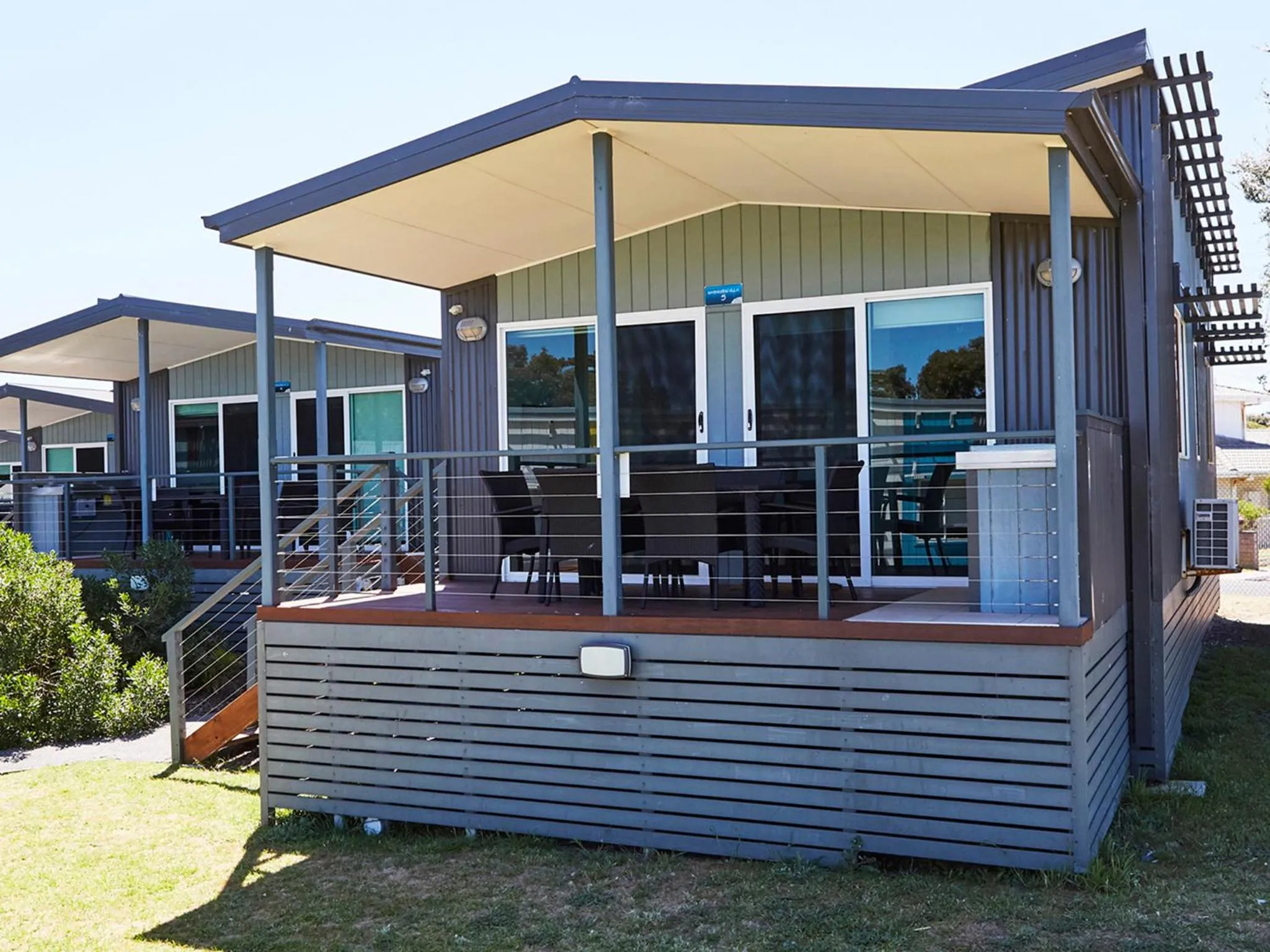 Patio in NRMA Victor Harbor Beachfront Holiday Park