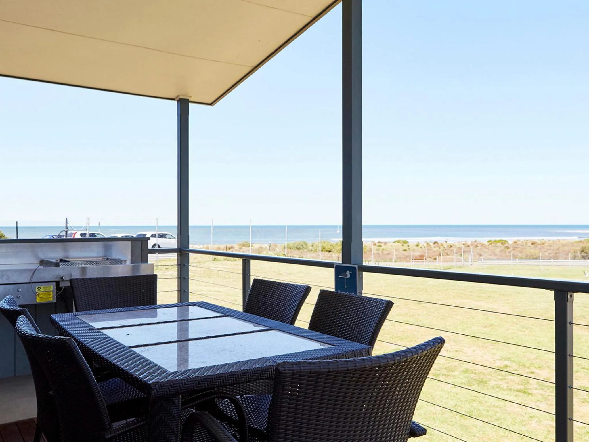 Patio in NRMA Victor Harbor Beachfront Holiday Park
