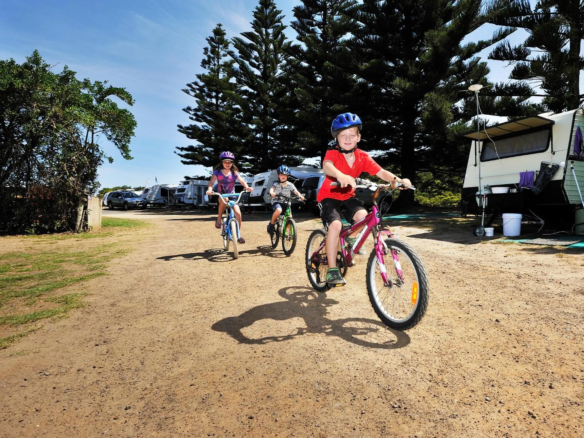 Cycling in NRMA Port Campbell Holiday Park