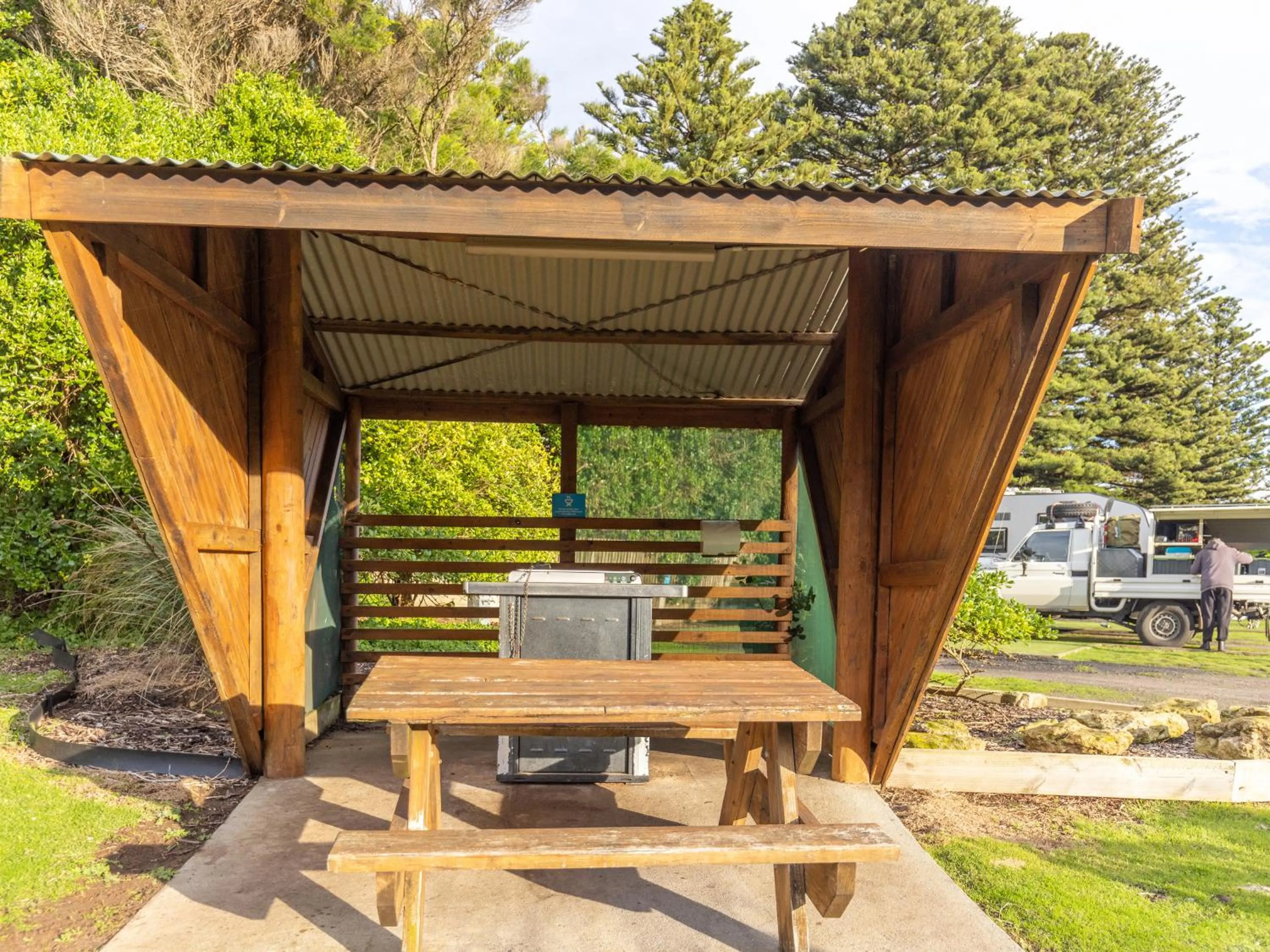 BBQ facilities in NRMA Port Campbell Holiday Park