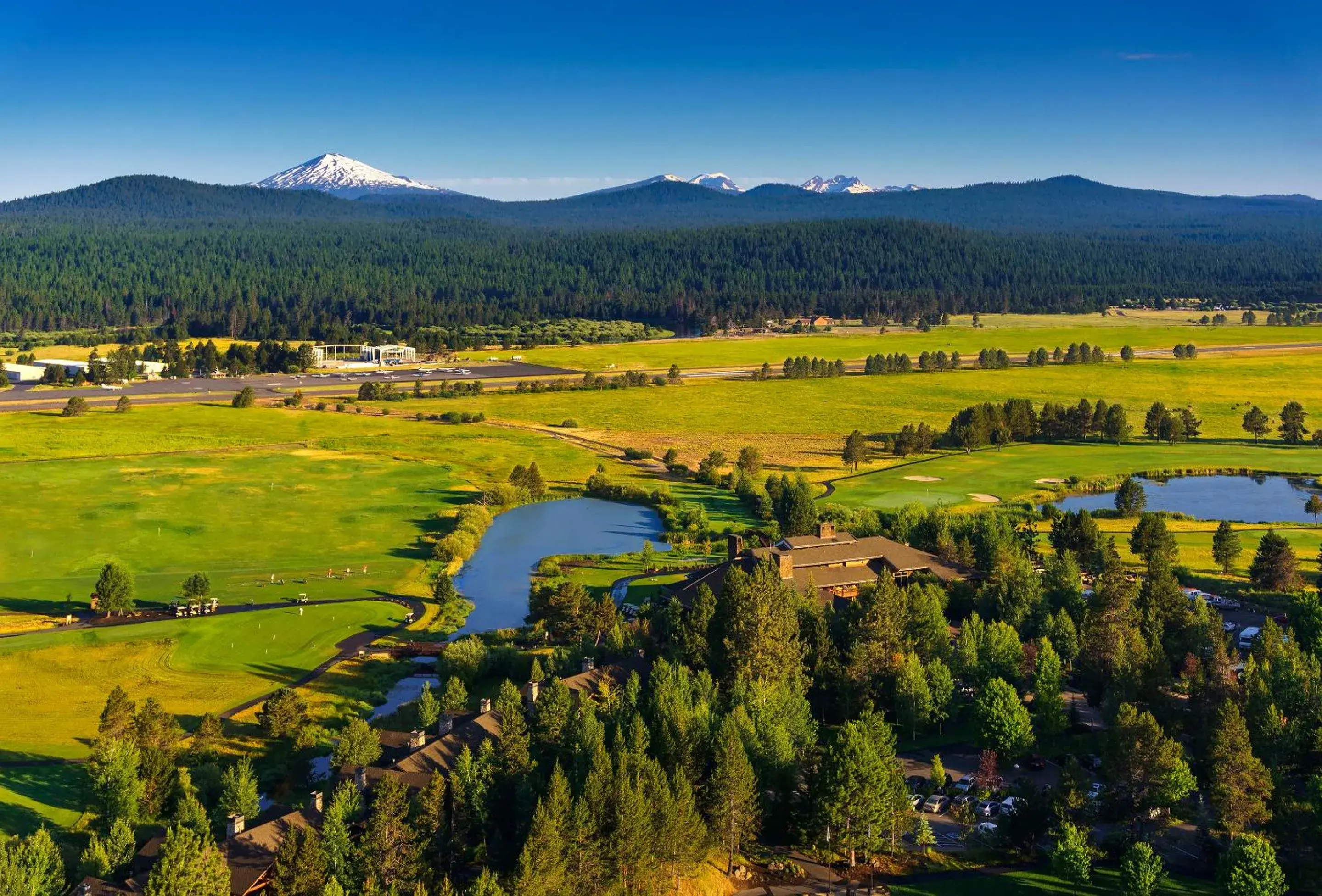 Bird's eye view in Sunriver Resort Bird's eye view in Sunriver Resort