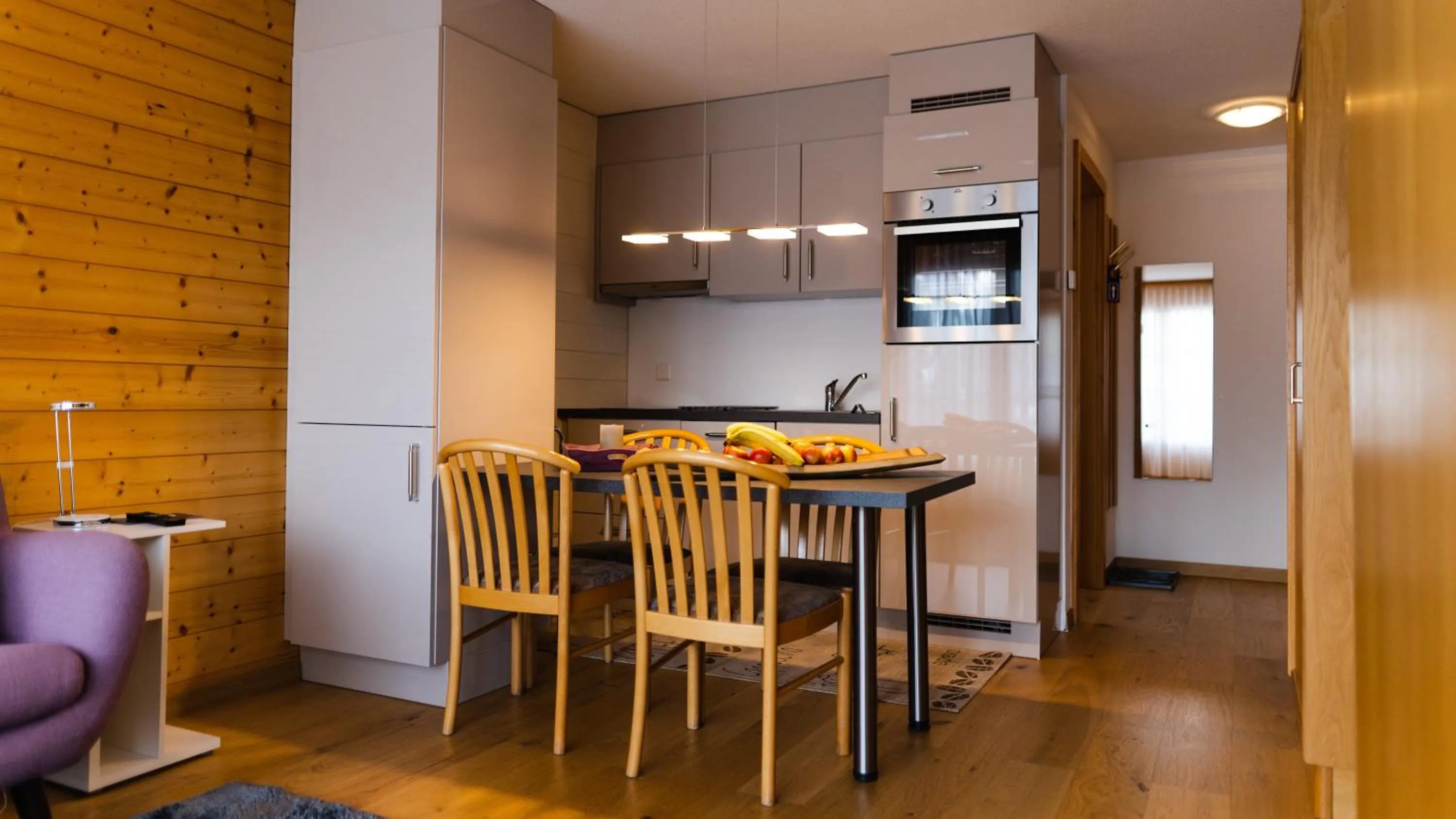 Kitchen or kitchenette in Hotel Bellwald