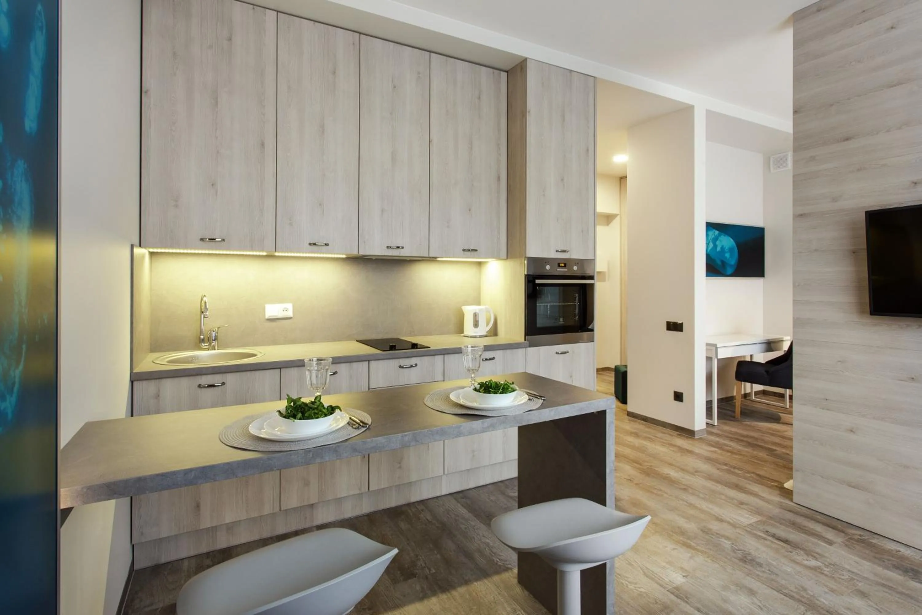 Photo of the whole room in Old Town Trio Apartments