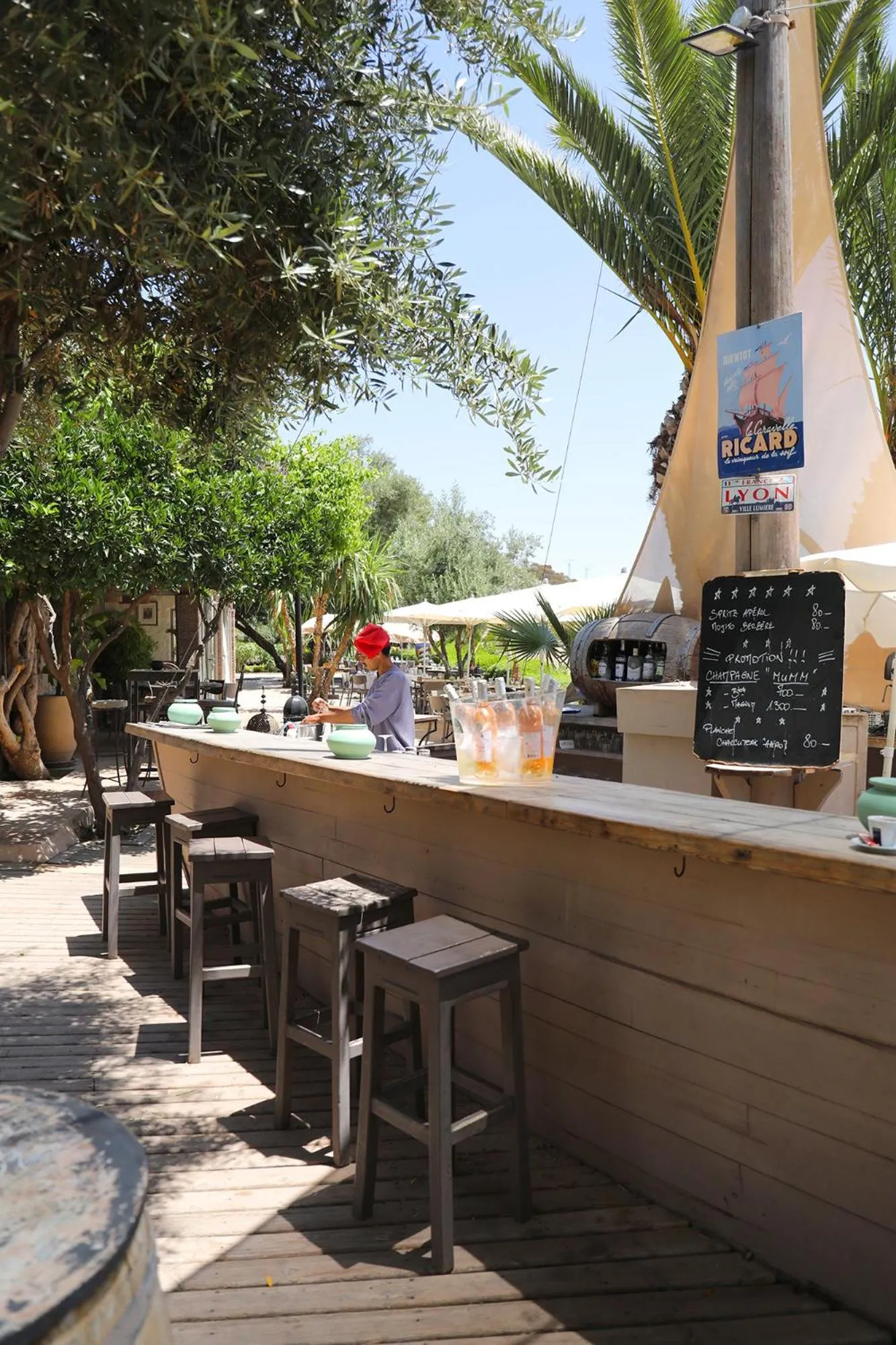Patio in Le Petit Hôtel du Flouka