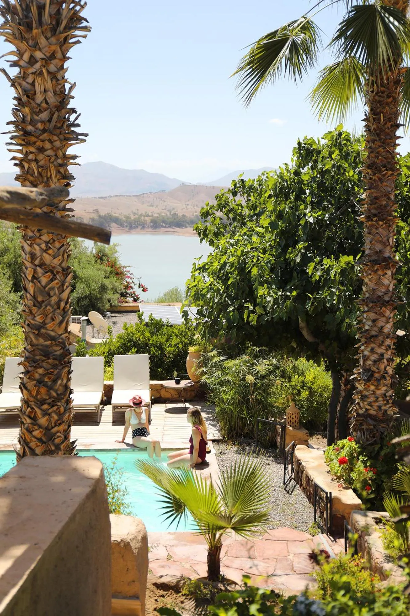 Pool view in Le Petit Hôtel du Flouka