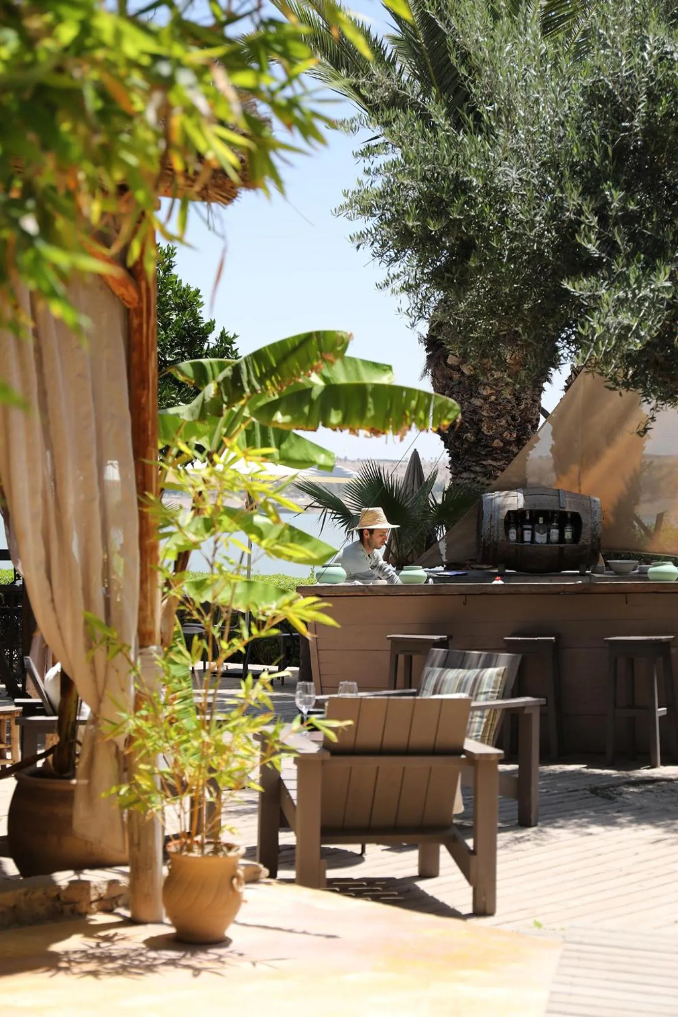 Patio in Le Petit Hôtel du Flouka