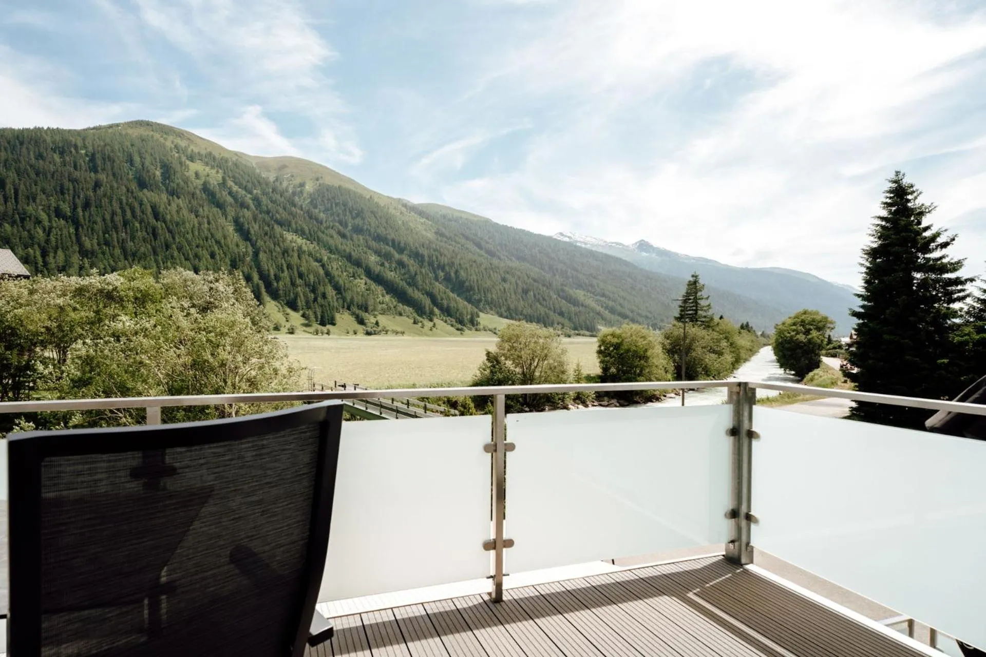 Balcony/Terrace in Hotel Furka