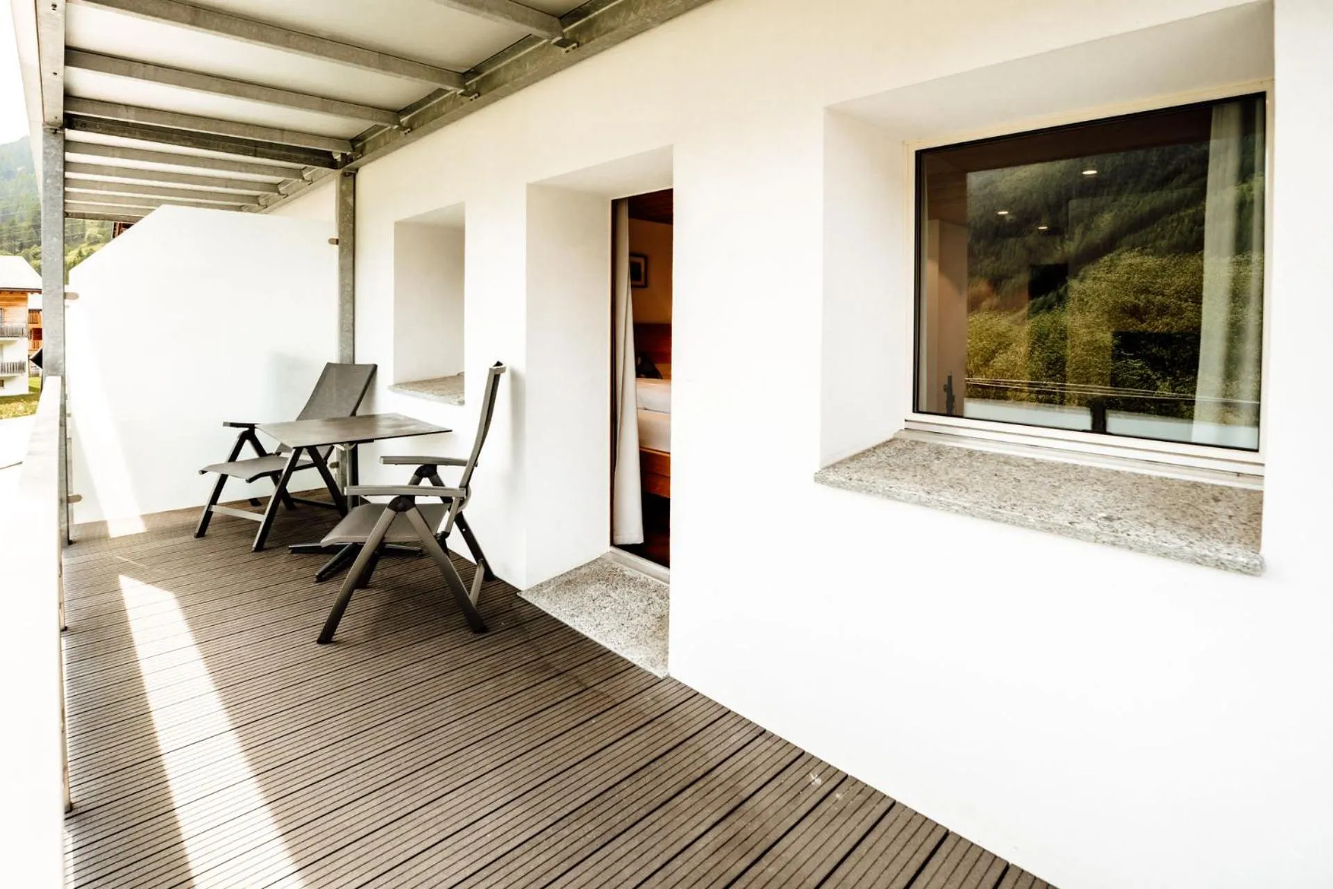 Balcony/Terrace in Hotel Furka
