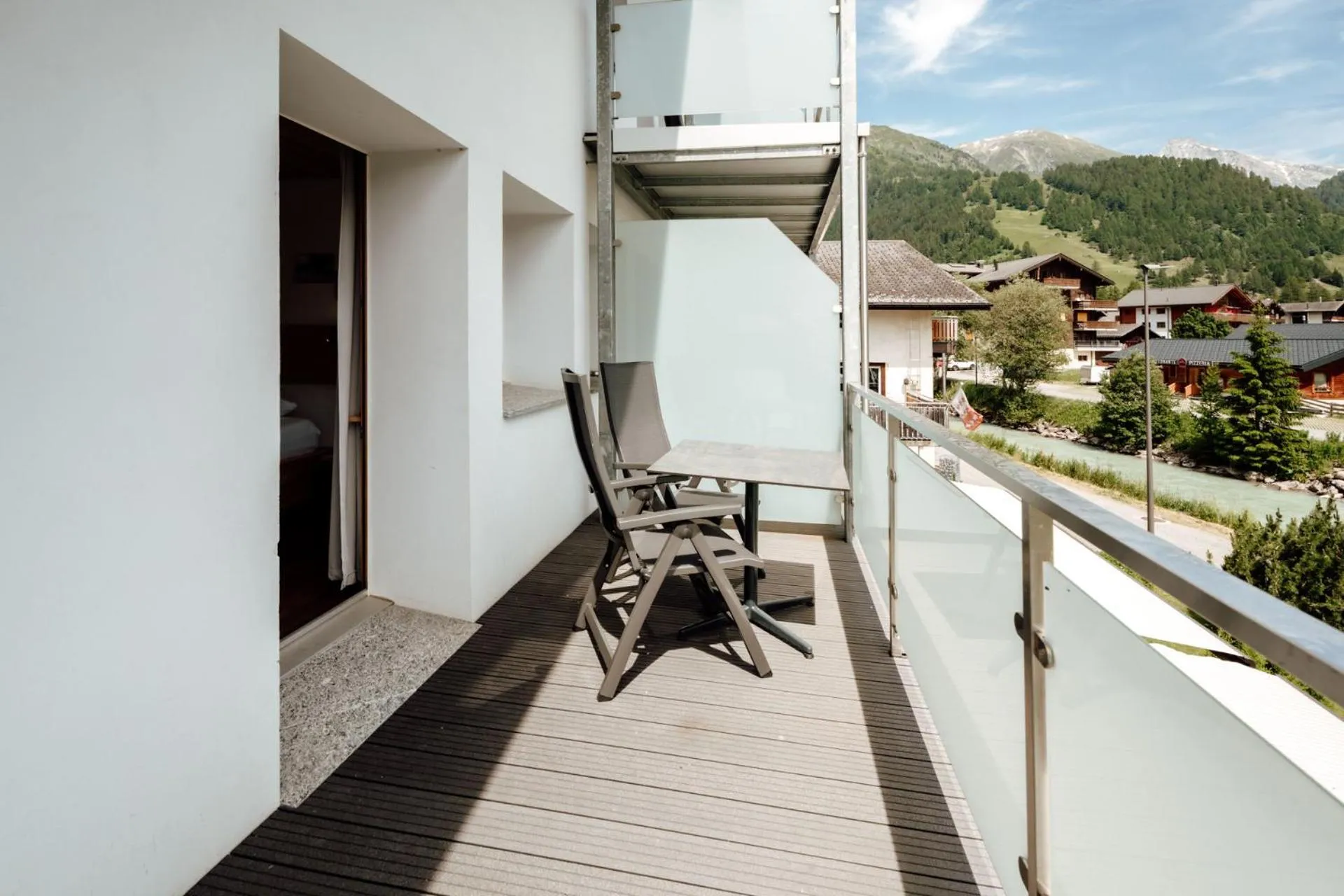 Balcony/Terrace in Hotel Furka