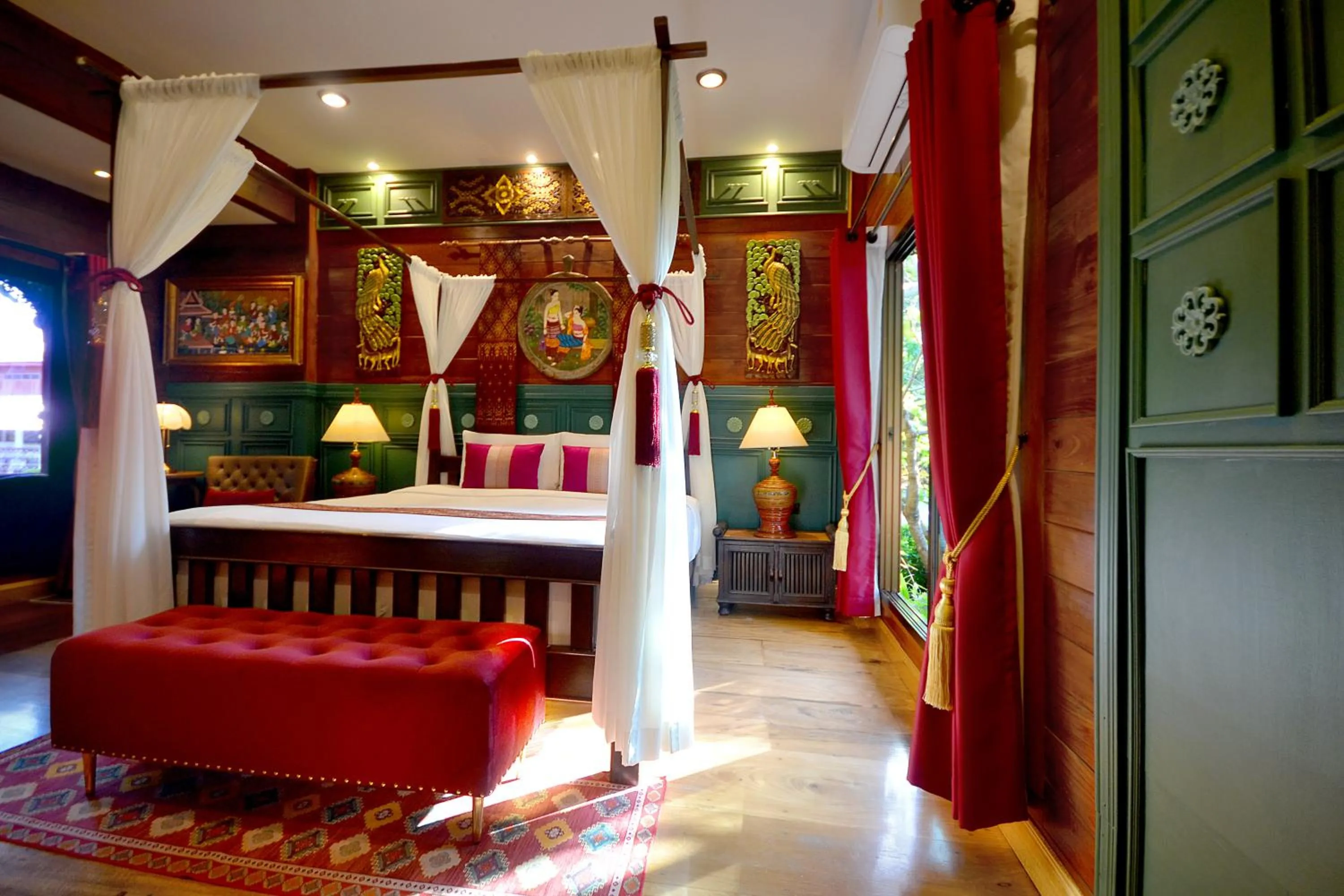 Bed in Thai Thai Sukhothai Resort