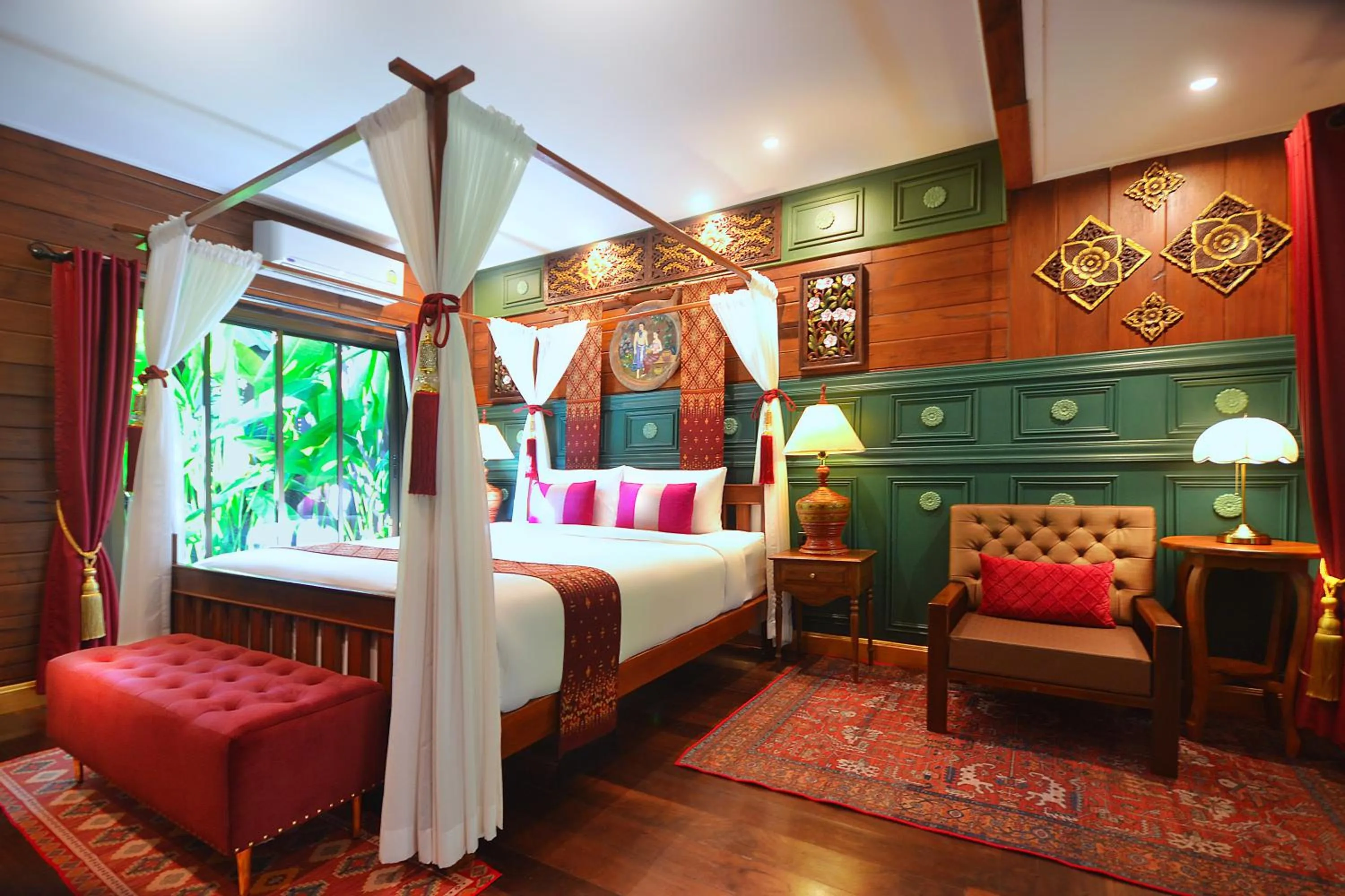 Bed in Thai Thai Sukhothai Resort