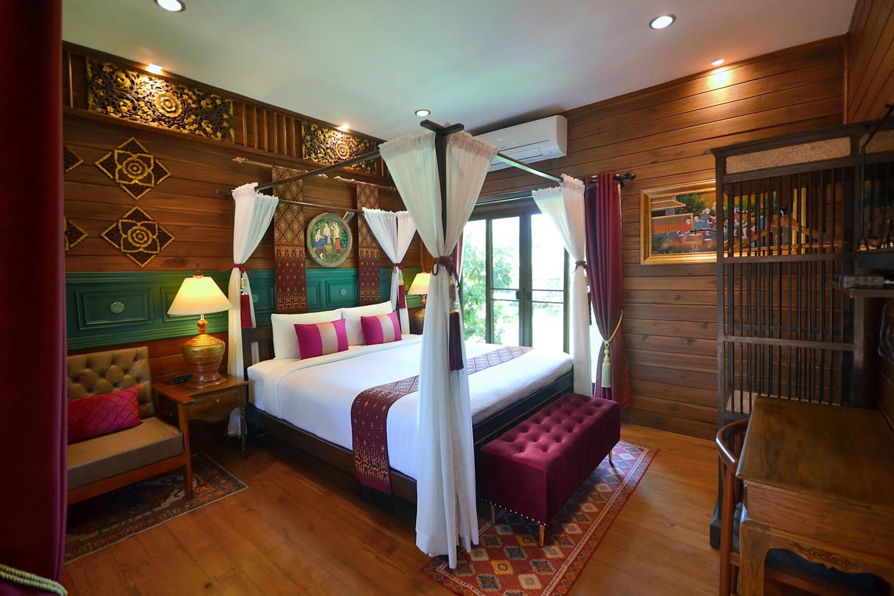 Bed in Thai Thai Sukhothai Resort