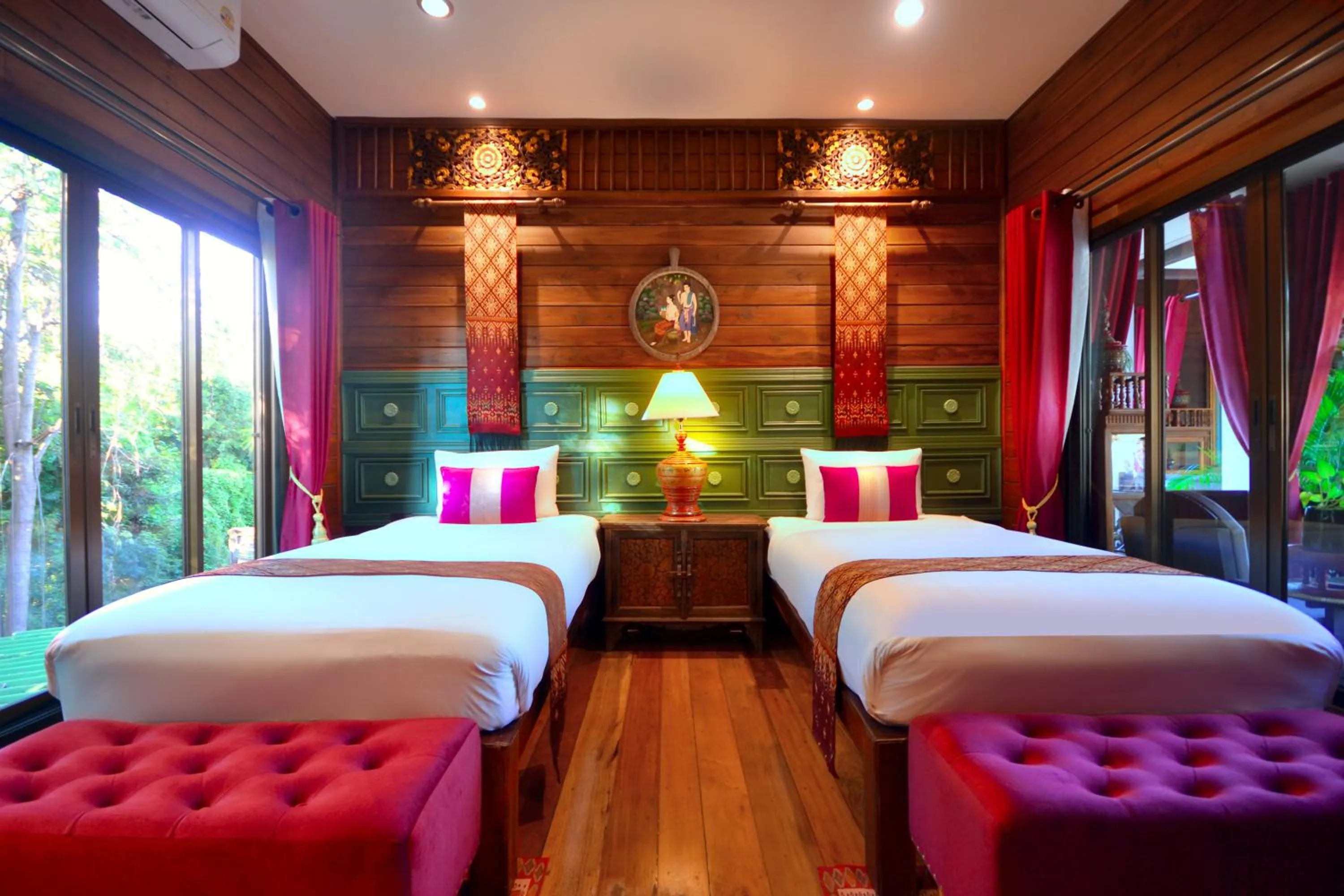 Bed in Thai Thai Sukhothai Resort