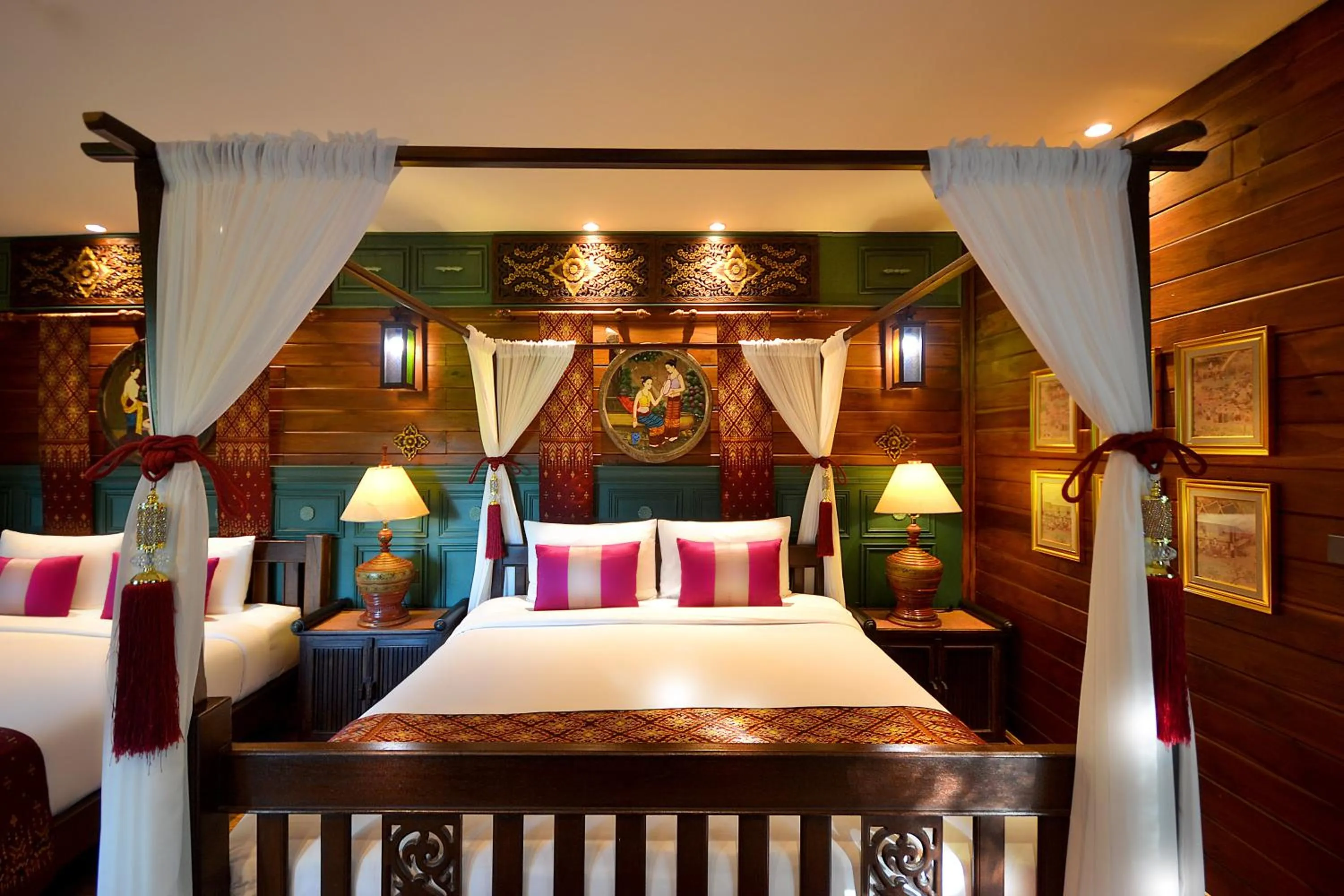 Bed in Thai Thai Sukhothai Resort