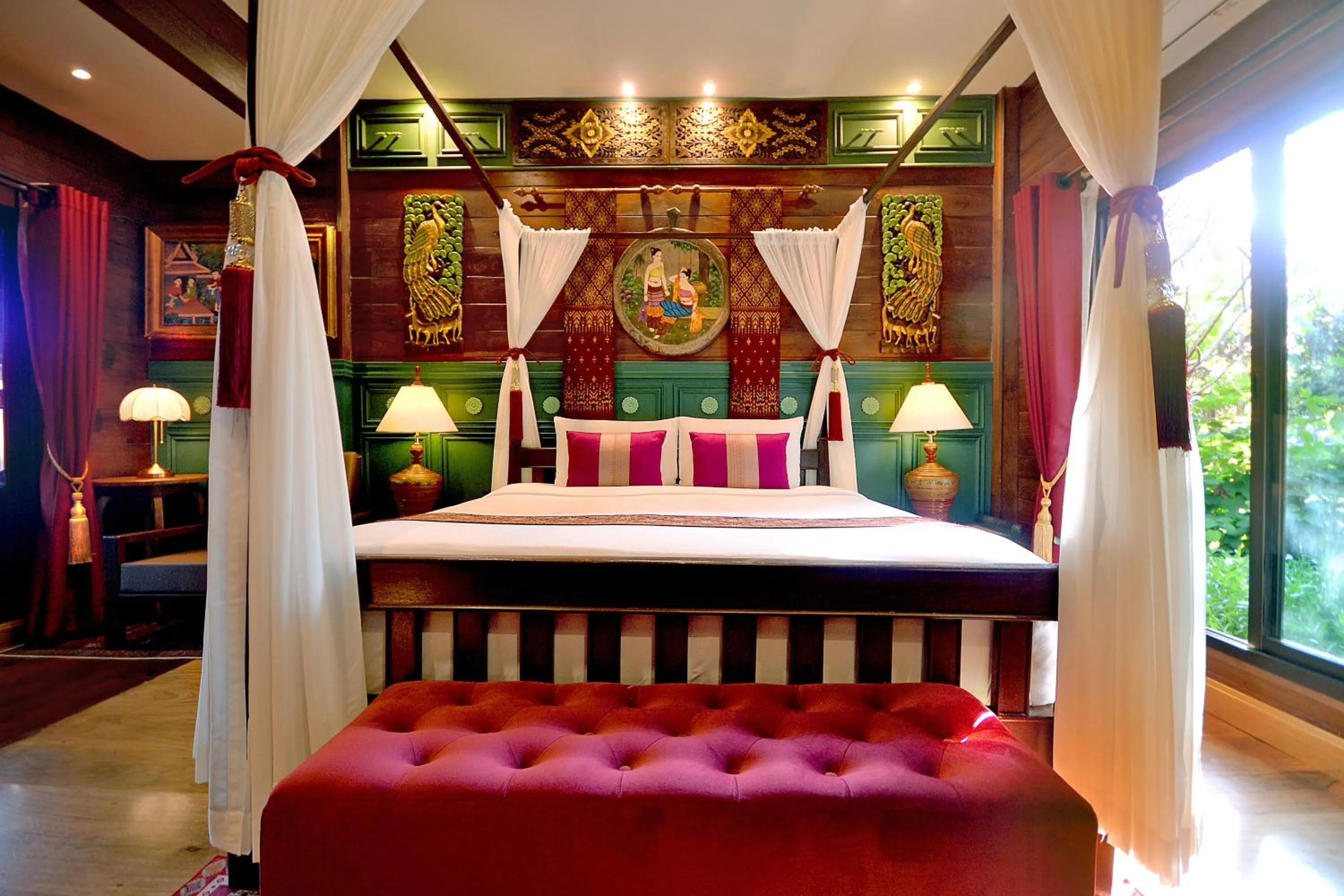 Bed in Thai Thai Sukhothai Resort