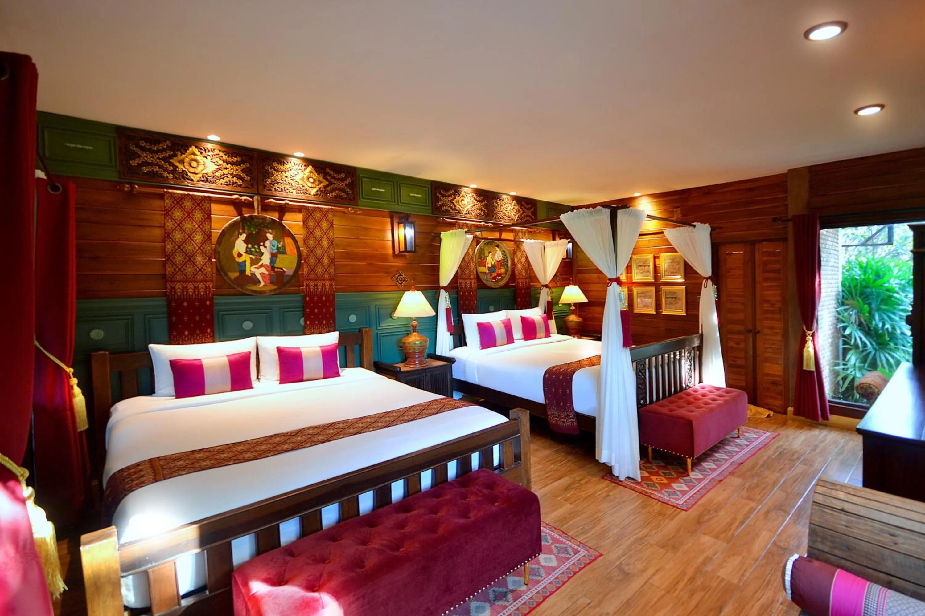 Bed in Thai Thai Sukhothai Resort