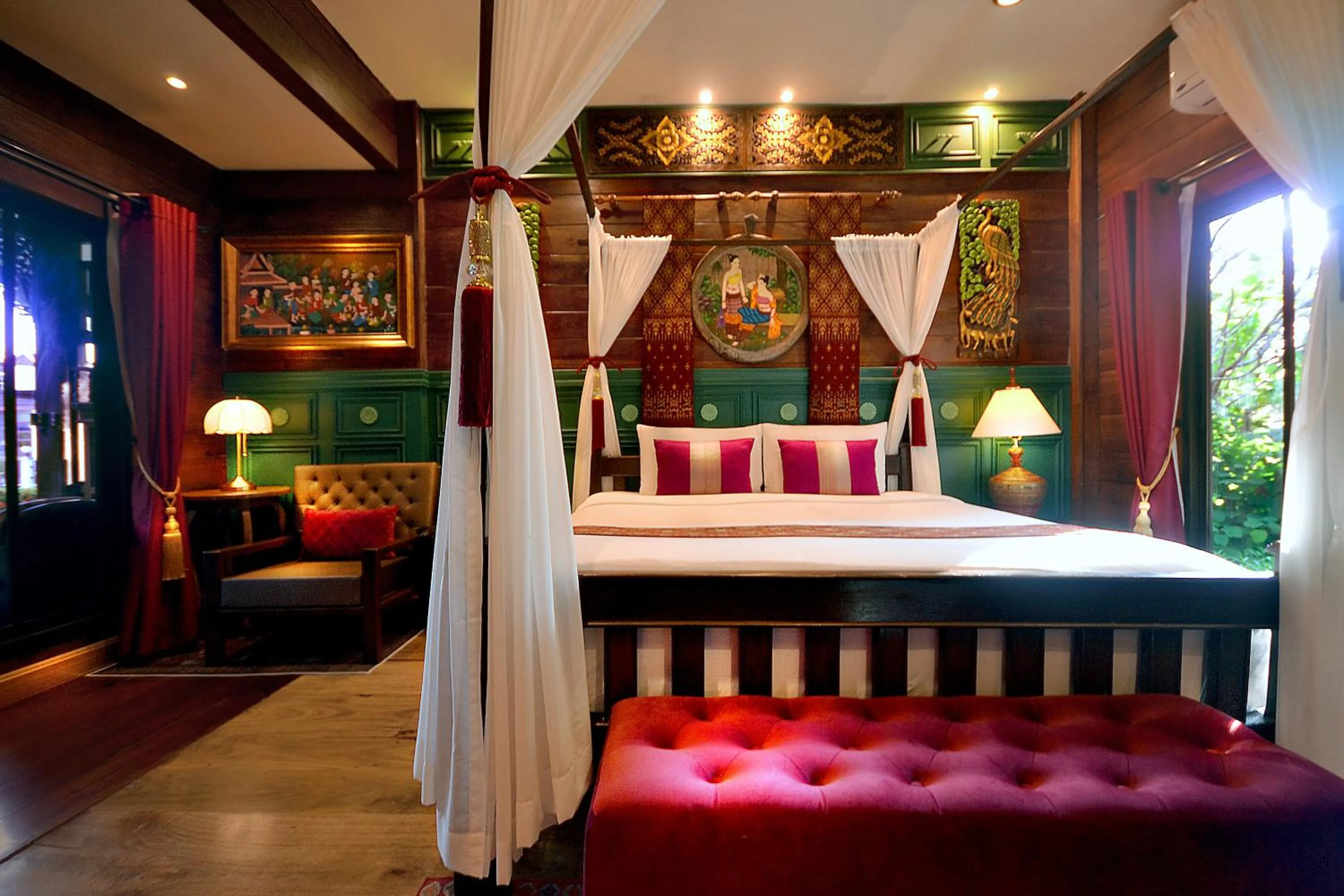 Bed in Thai Thai Sukhothai Resort