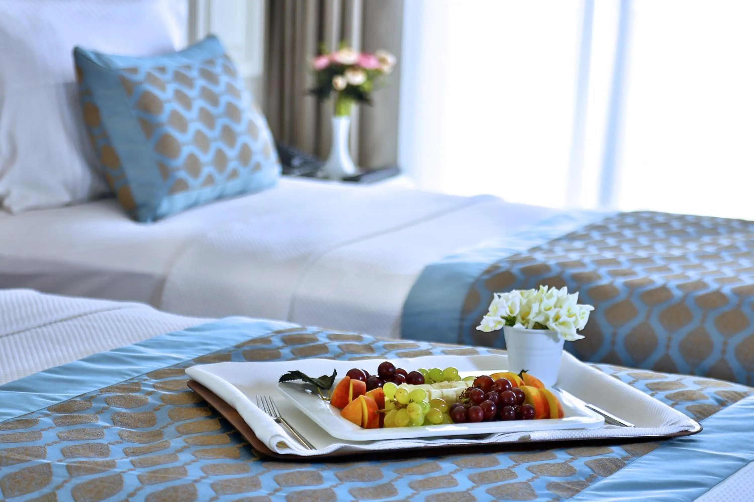 Bed in Beethoven Hotel & Suite