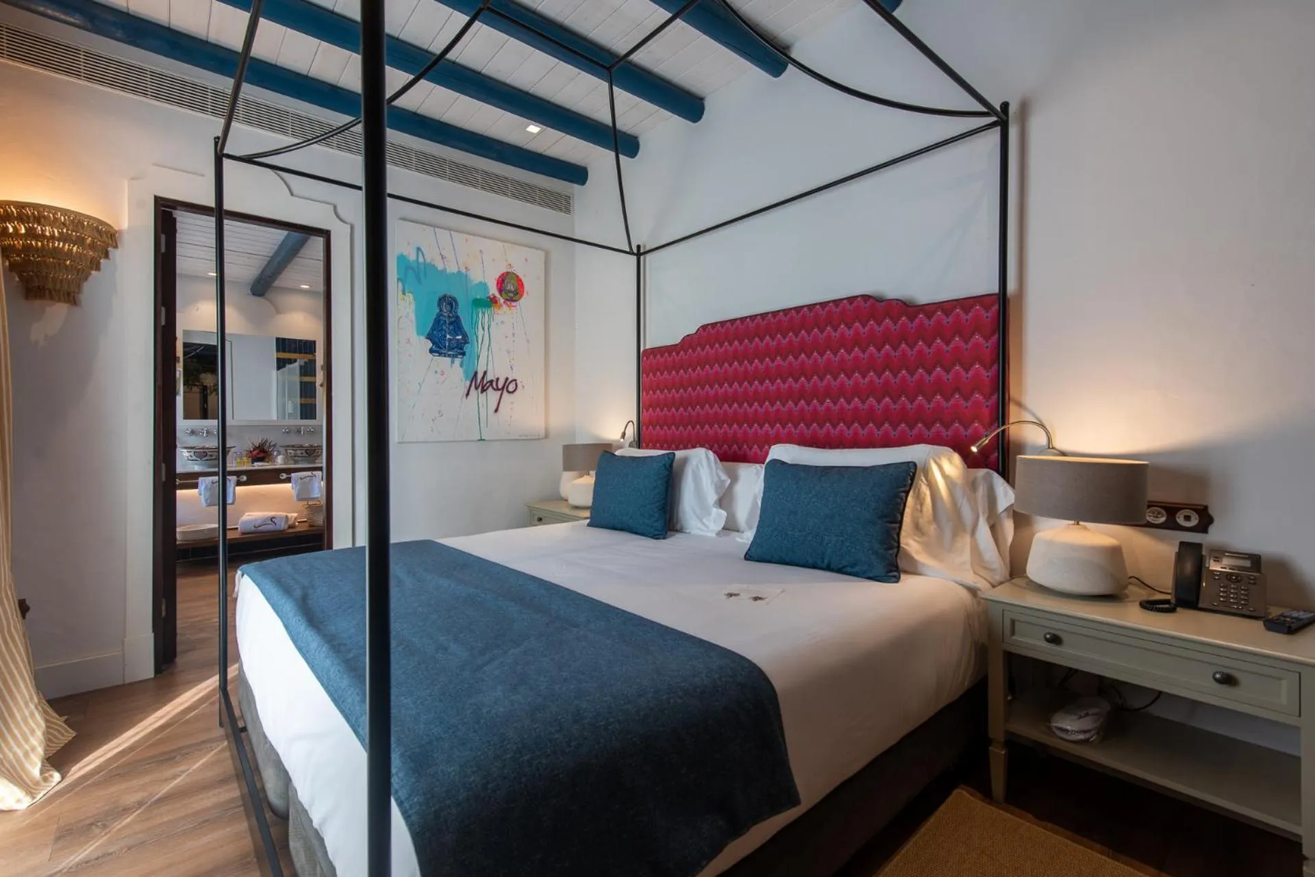 Garden view, Bed in Hotel La Malvasía