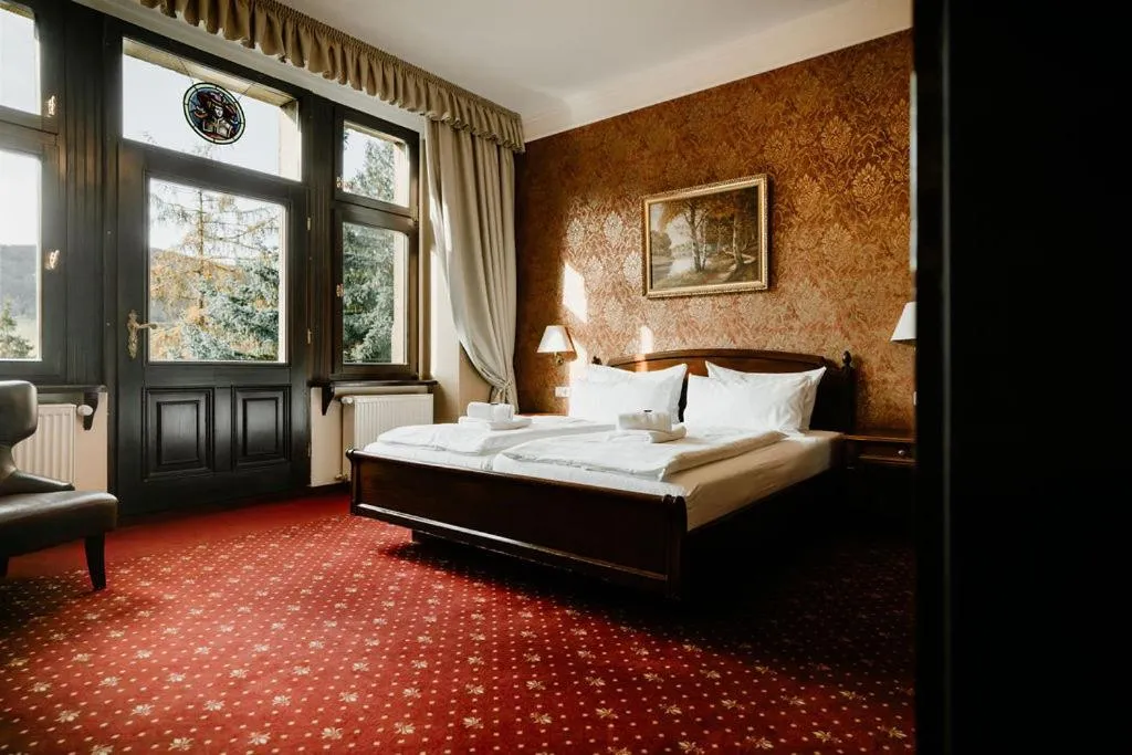 Bed in Schlosshotel Stecklenberg