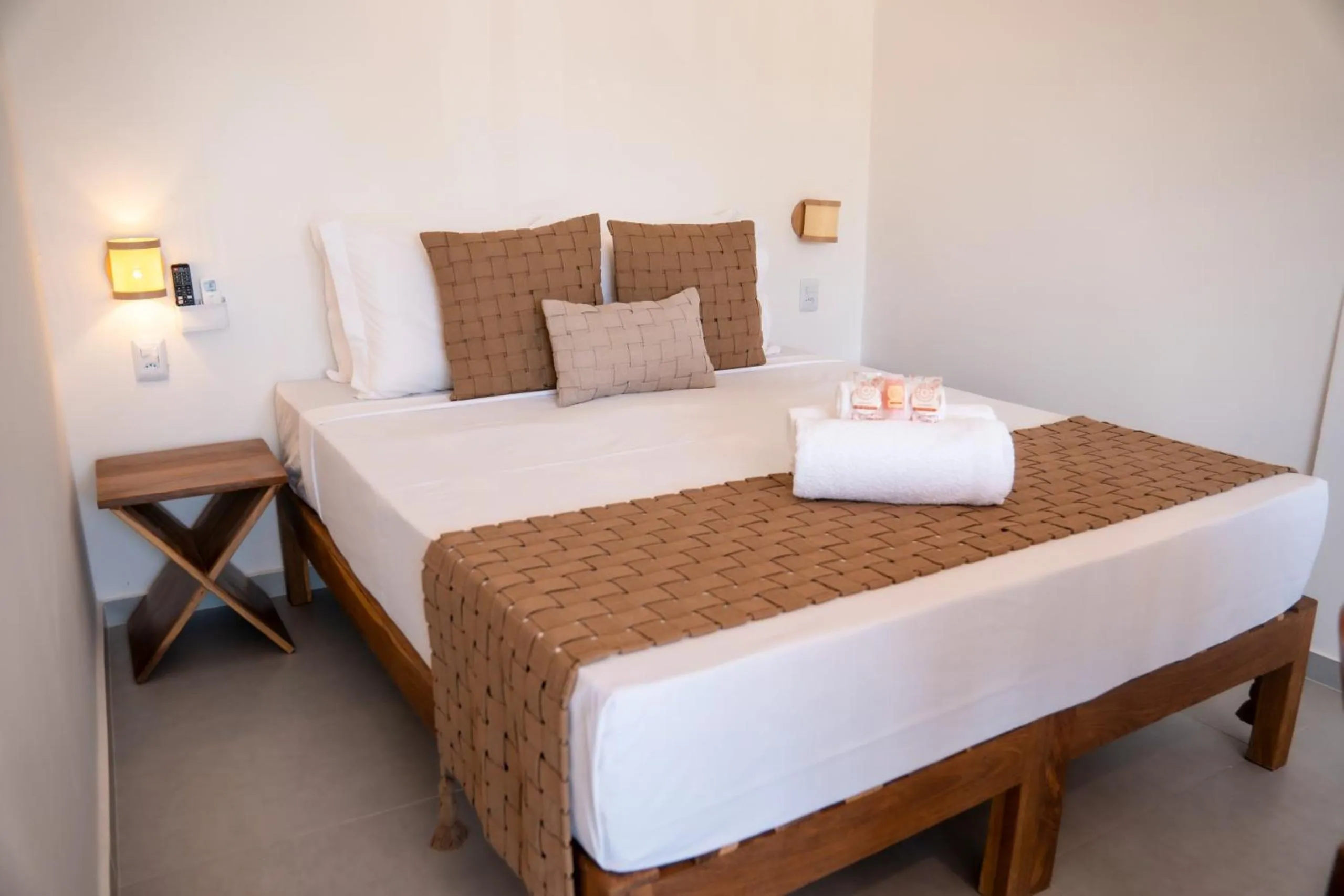 Bed in Pousada Enero