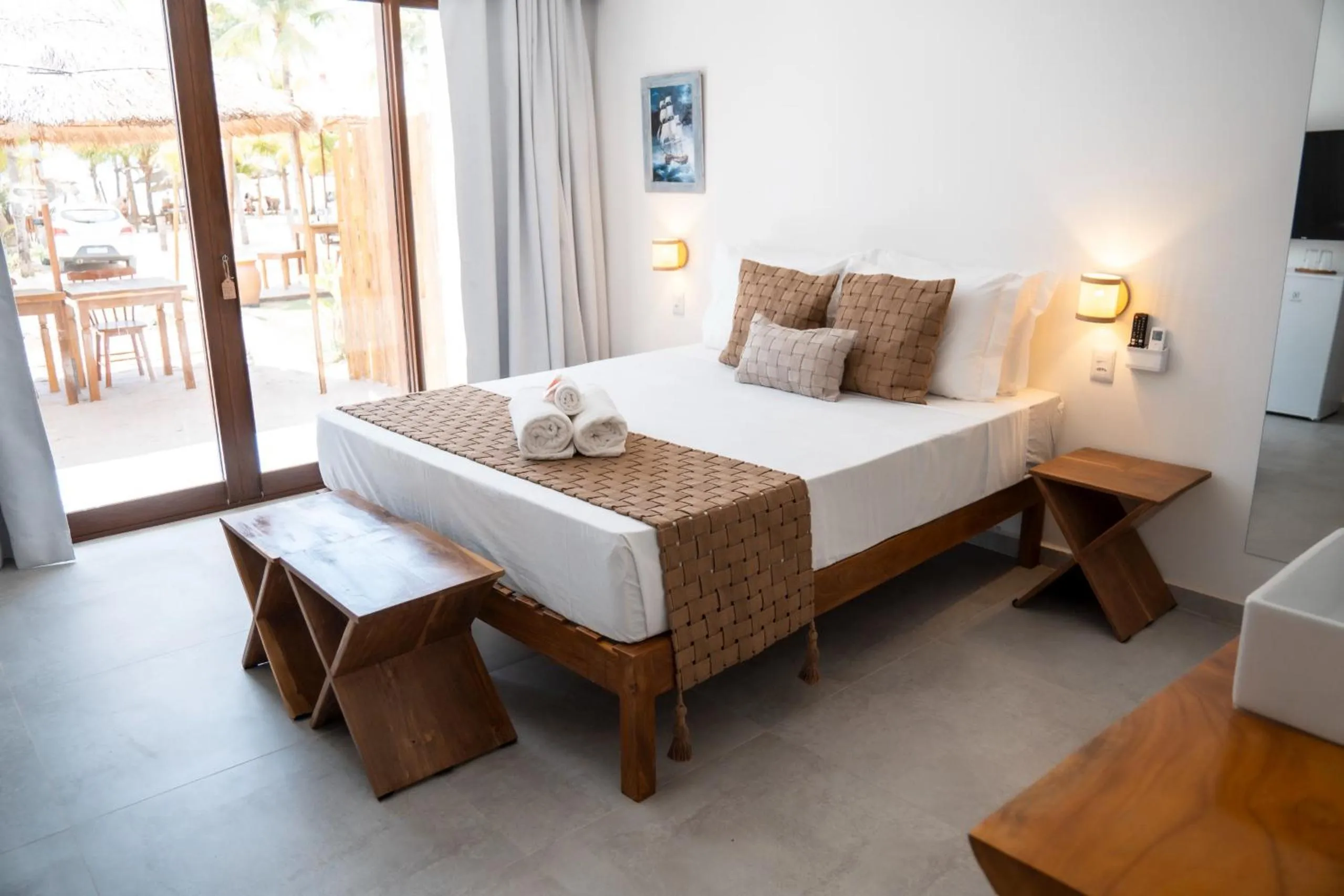 Bed in Pousada Enero