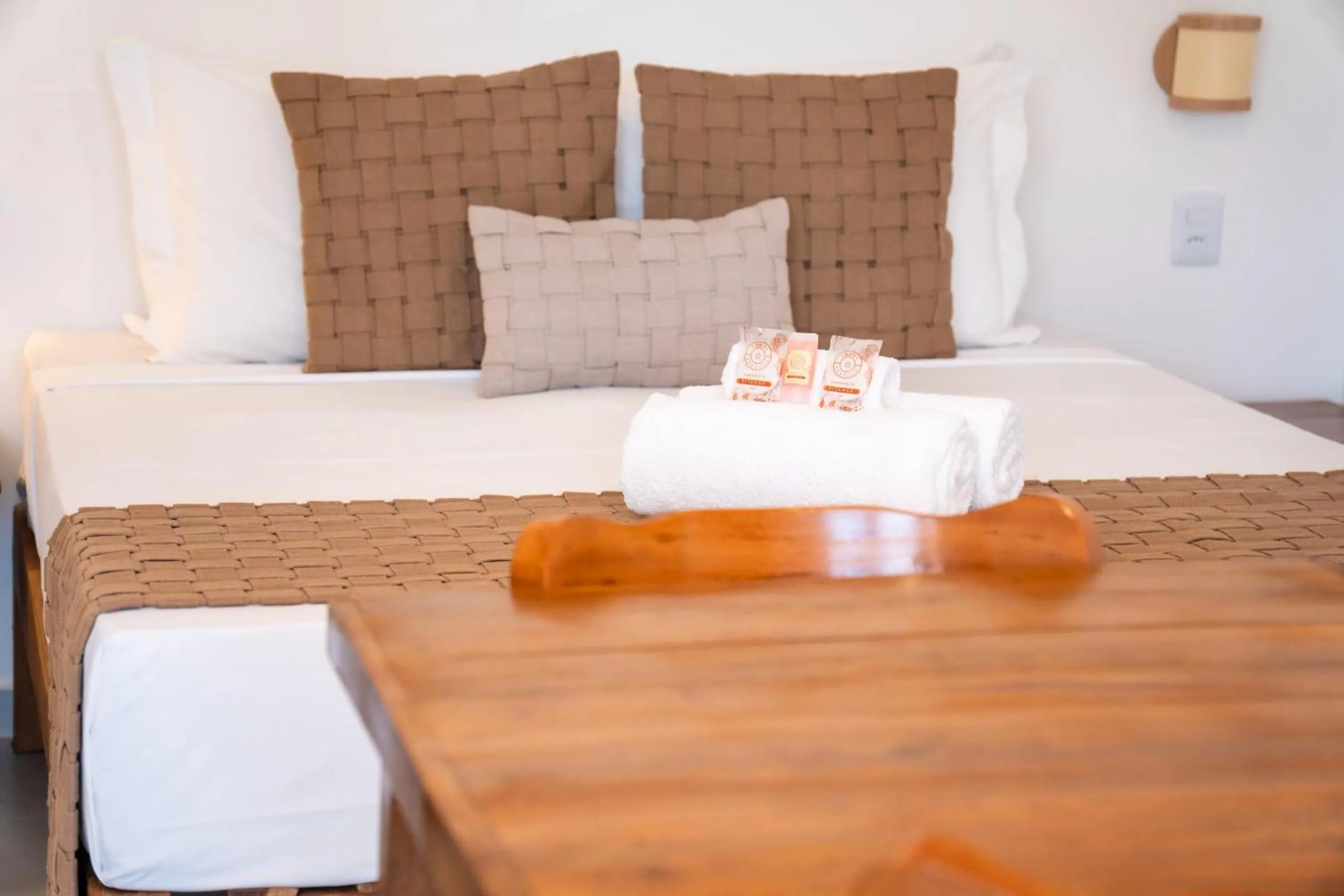 Bed in Pousada Enero