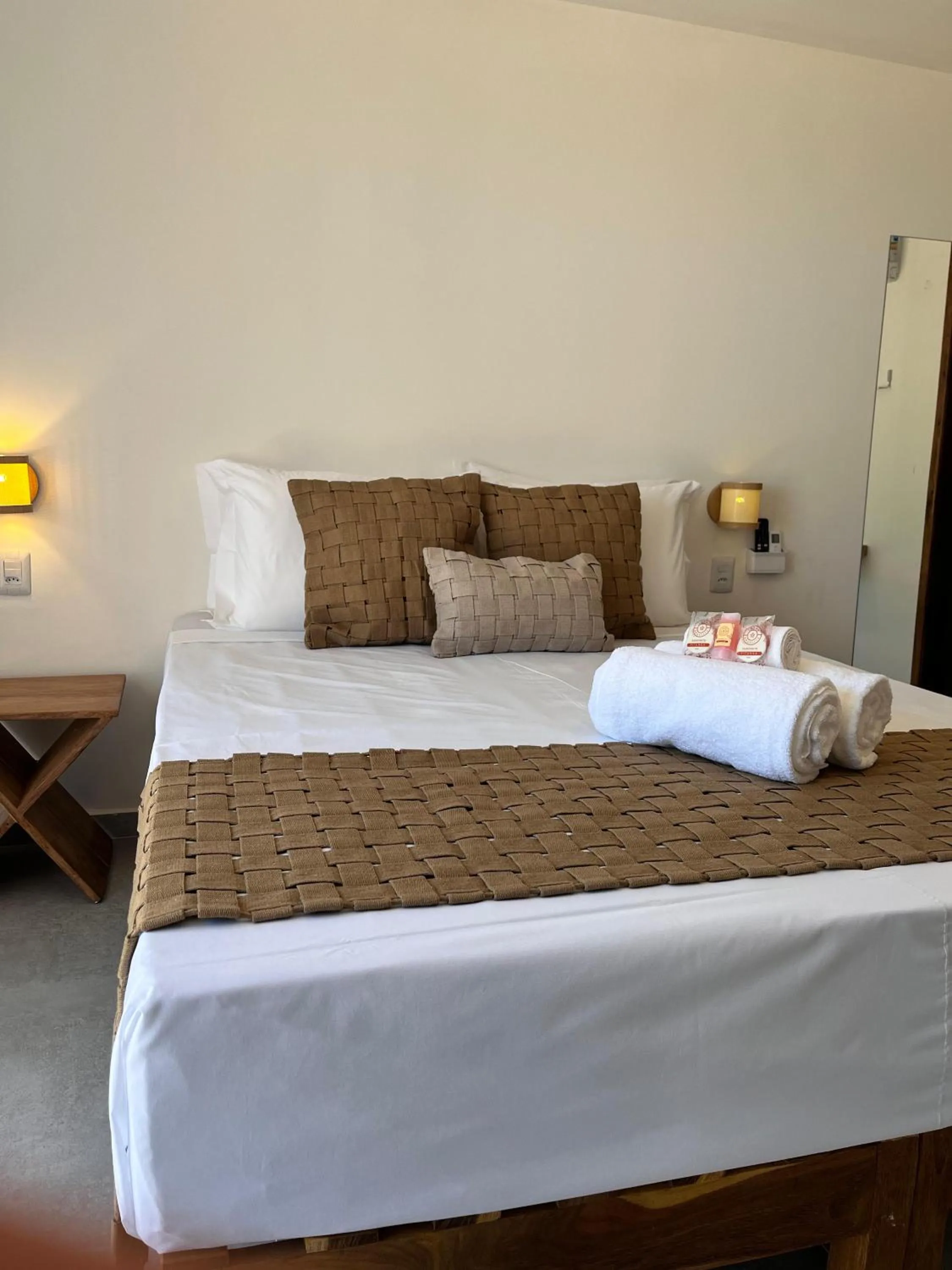 Bed in Pousada Enero