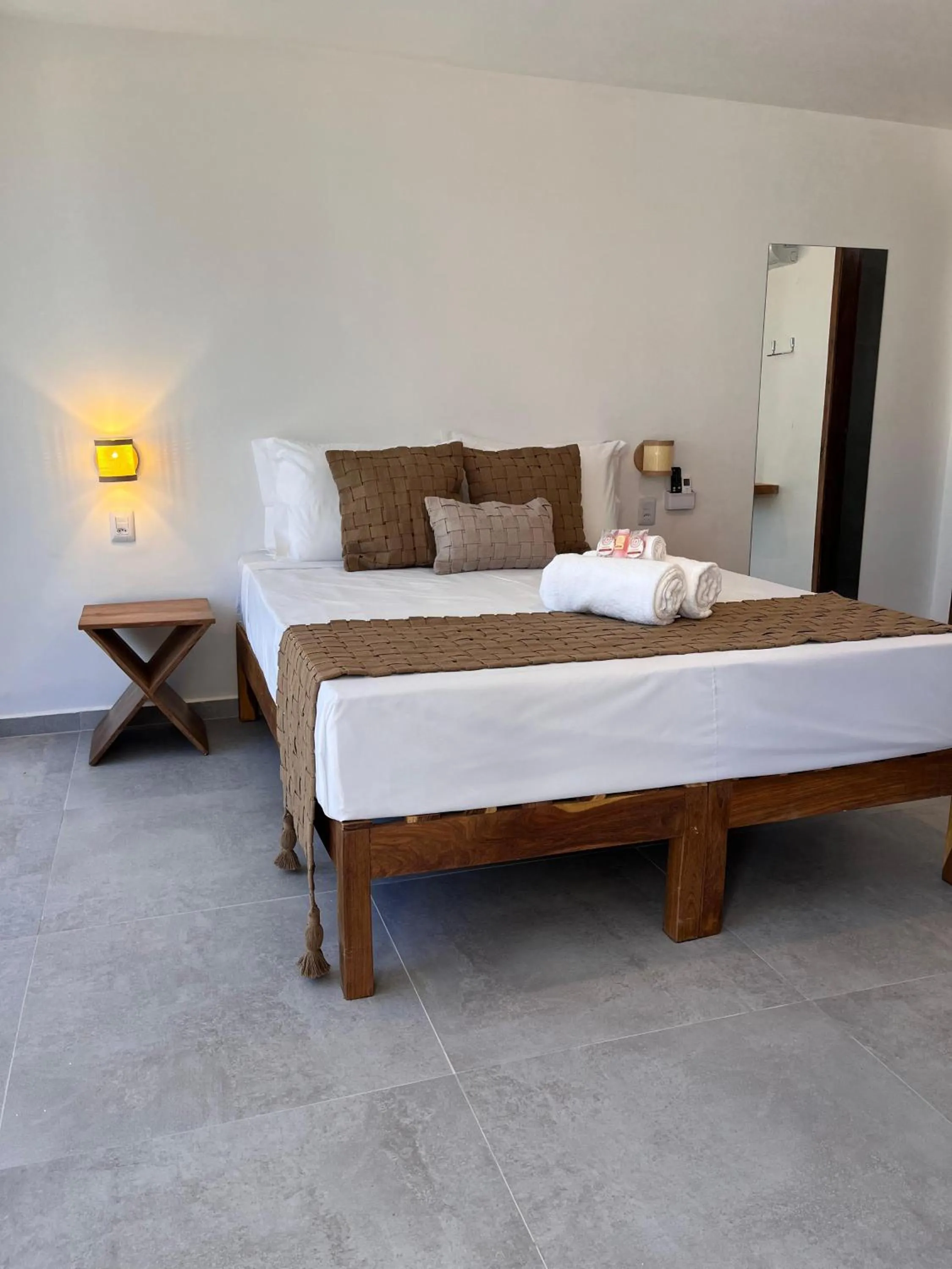 Bed in Pousada Enero