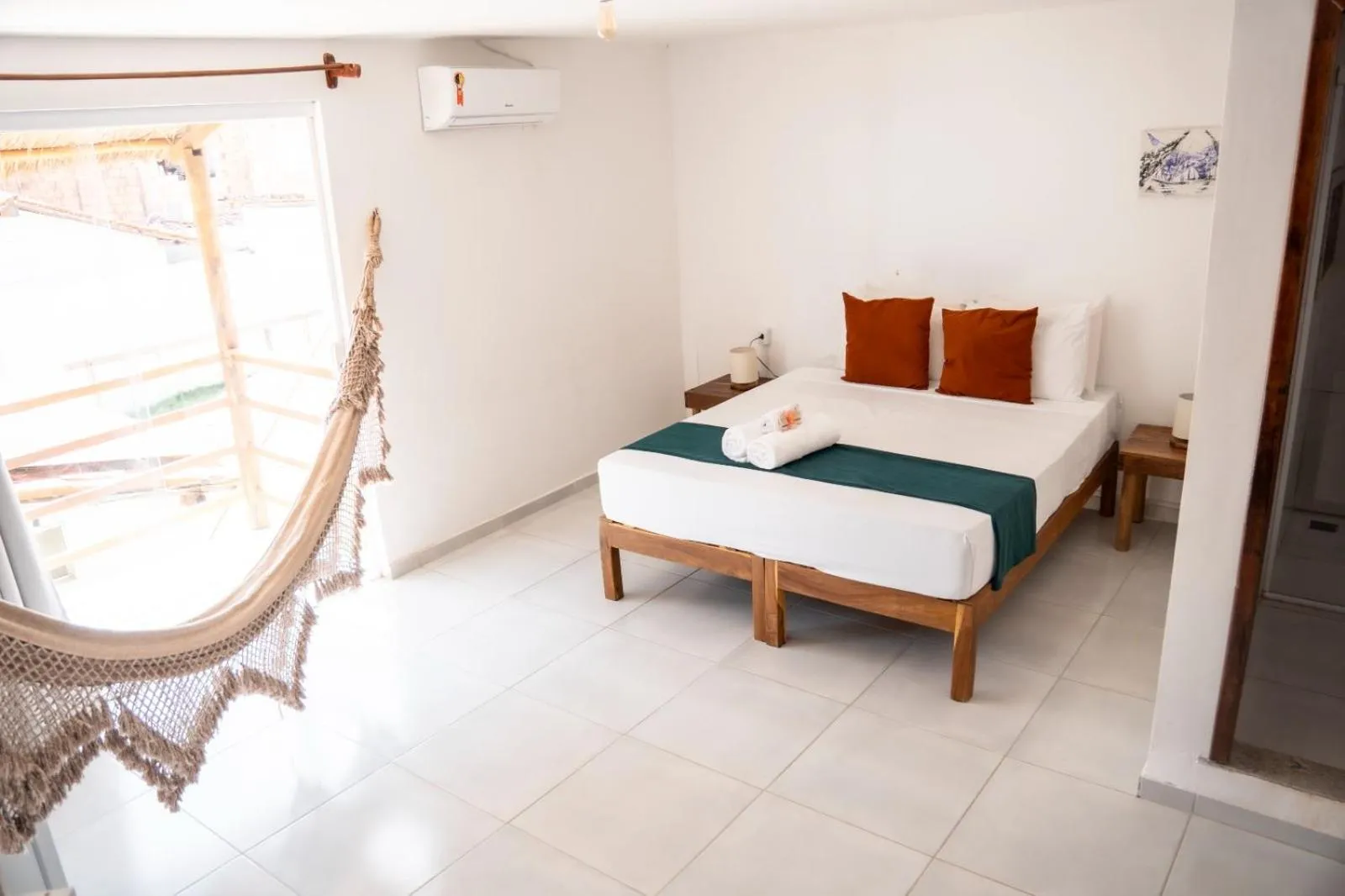 Bed in Pousada Enero