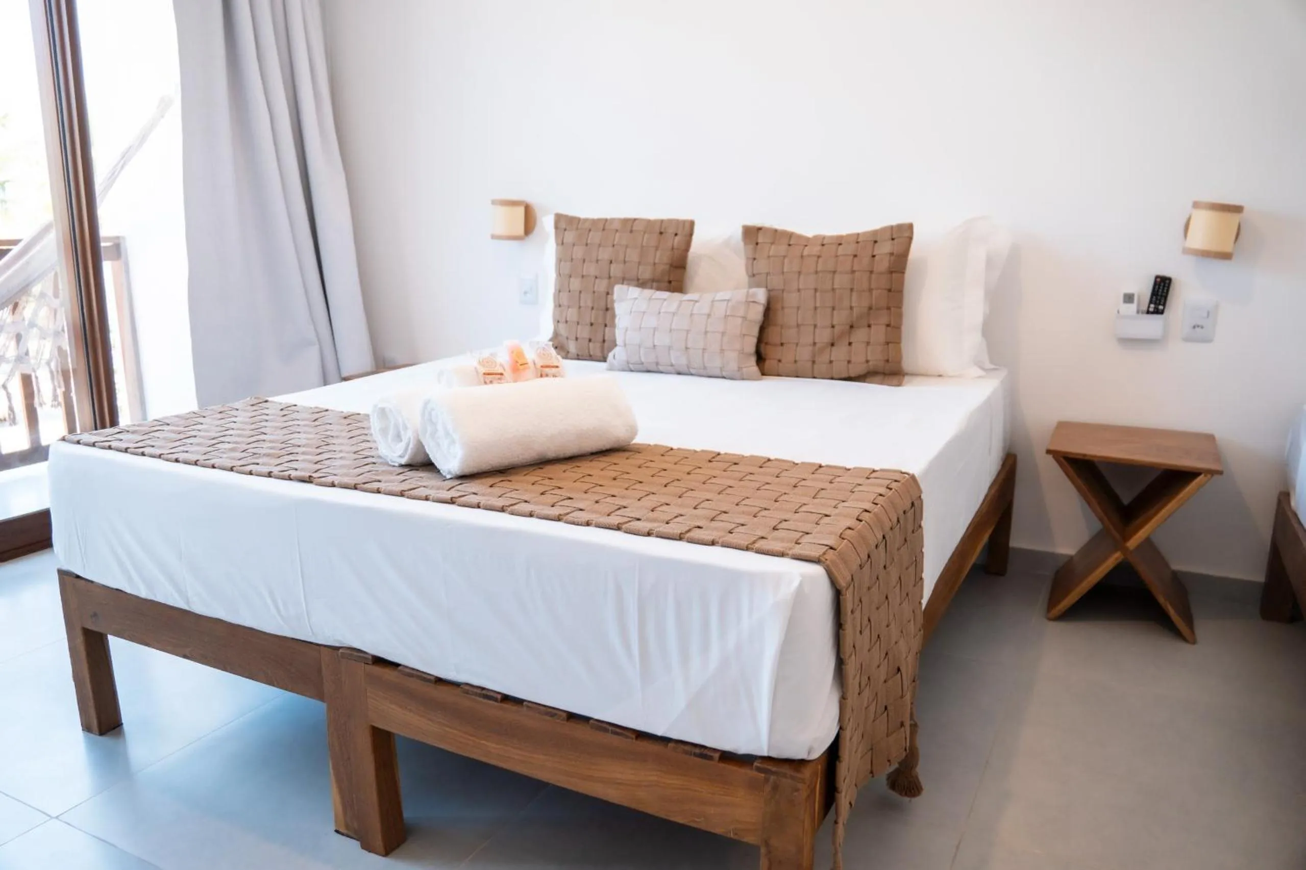 Bed in Pousada Enero