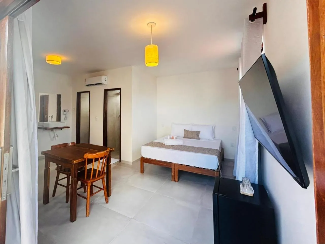 Bed in Pousada Enero