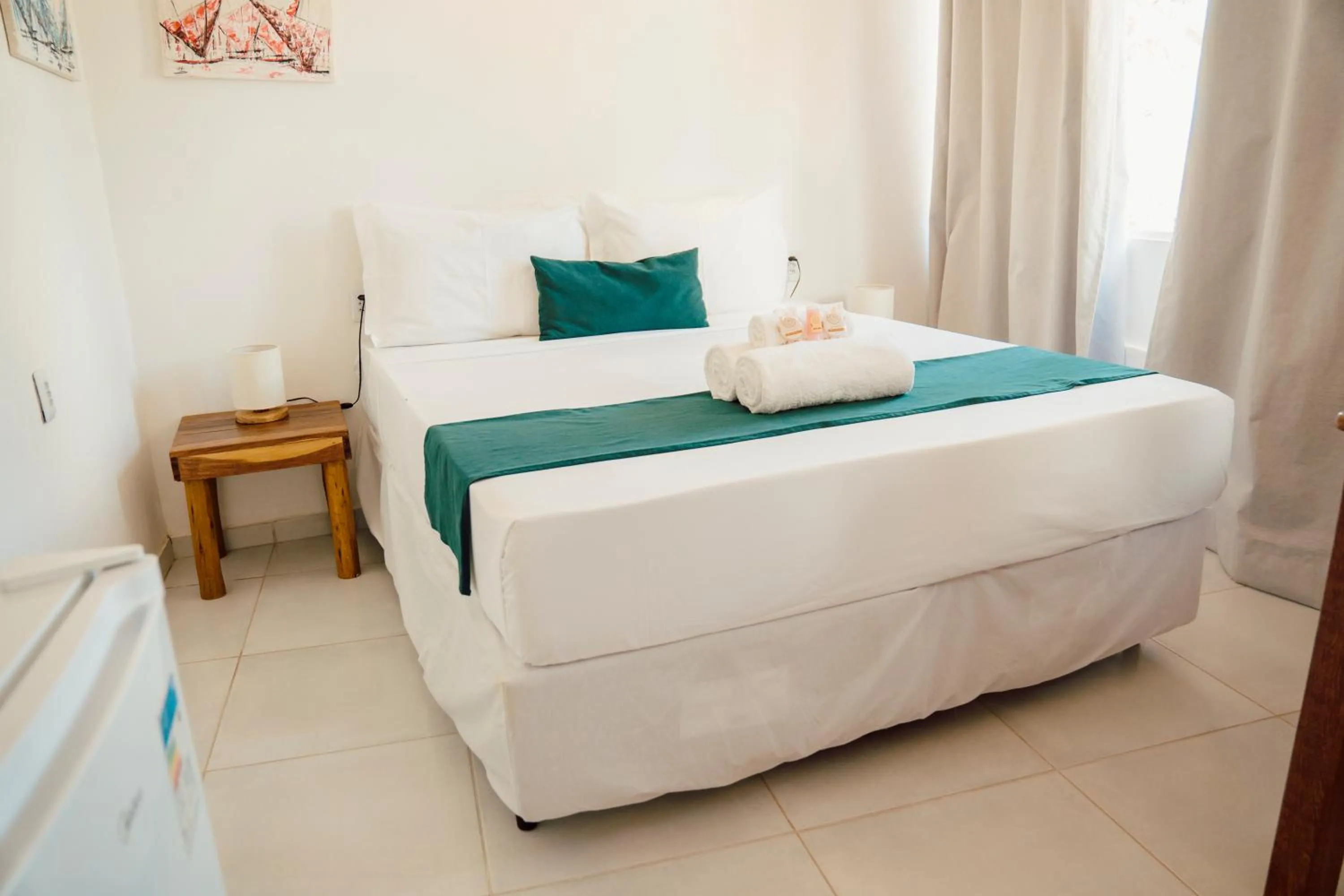 Bed in Pousada Enero