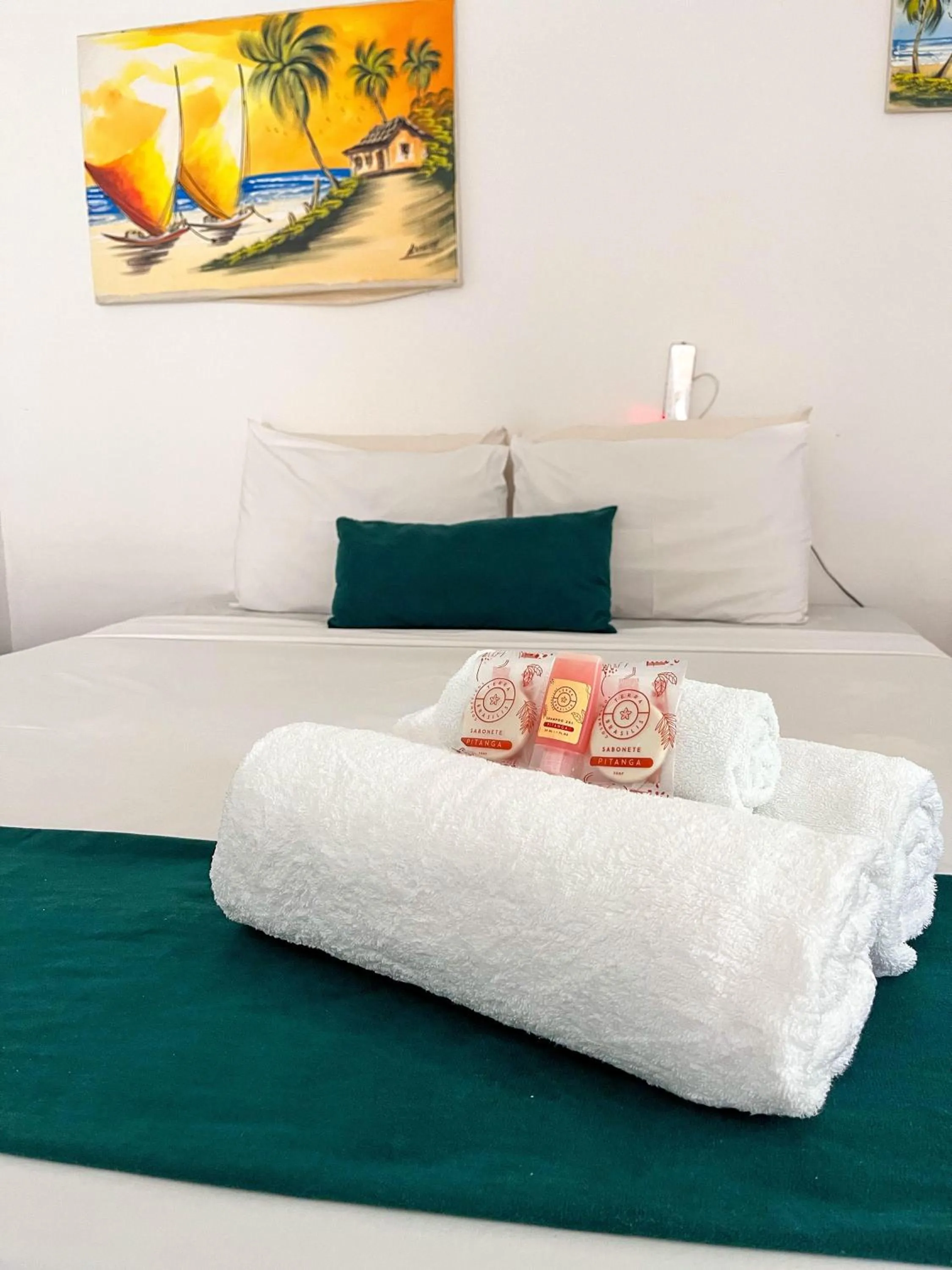 Bed in Pousada Enero