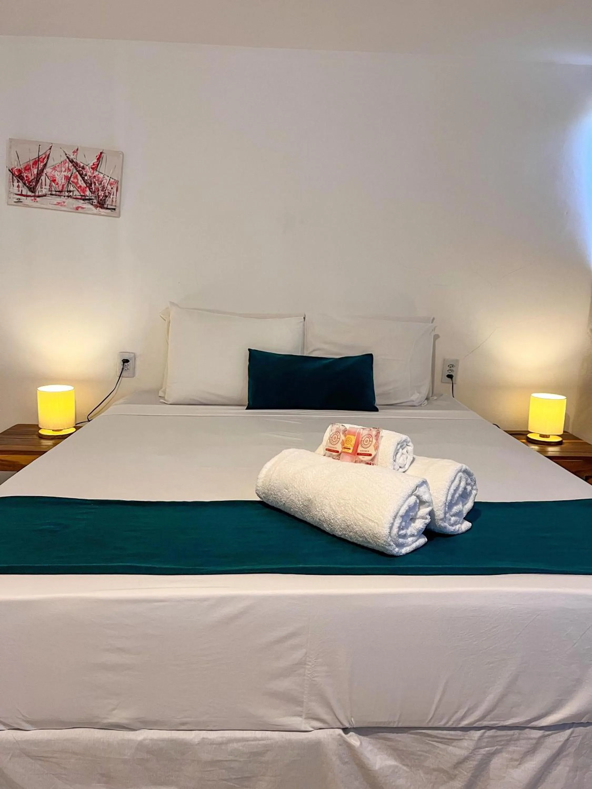 Bed in Pousada Enero