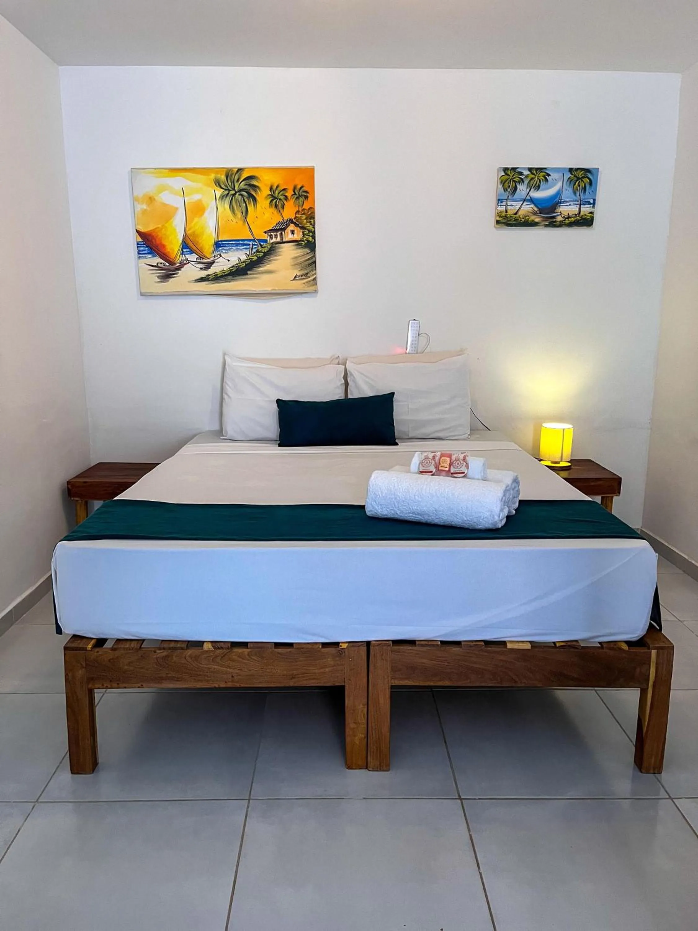 Bed in Pousada Enero