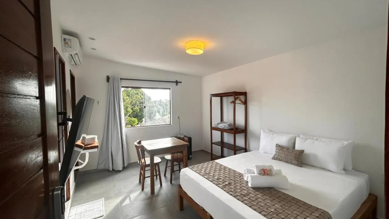 Bed in Pousada Enero