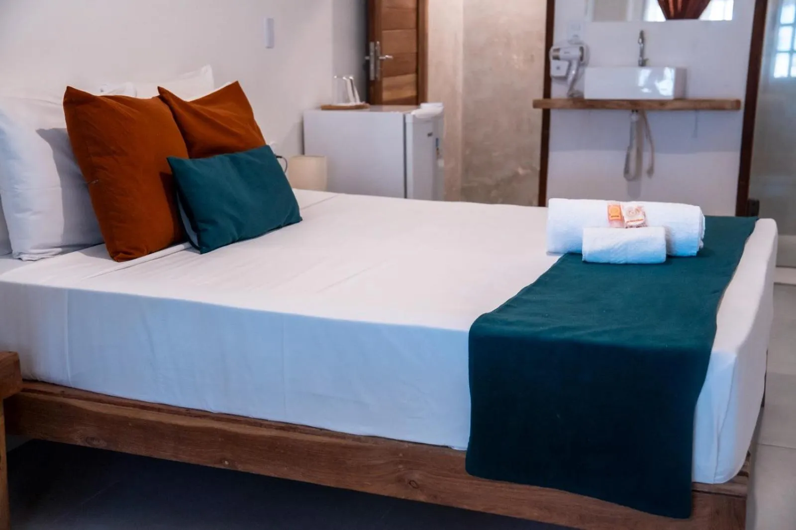 Bed in Pousada Enero