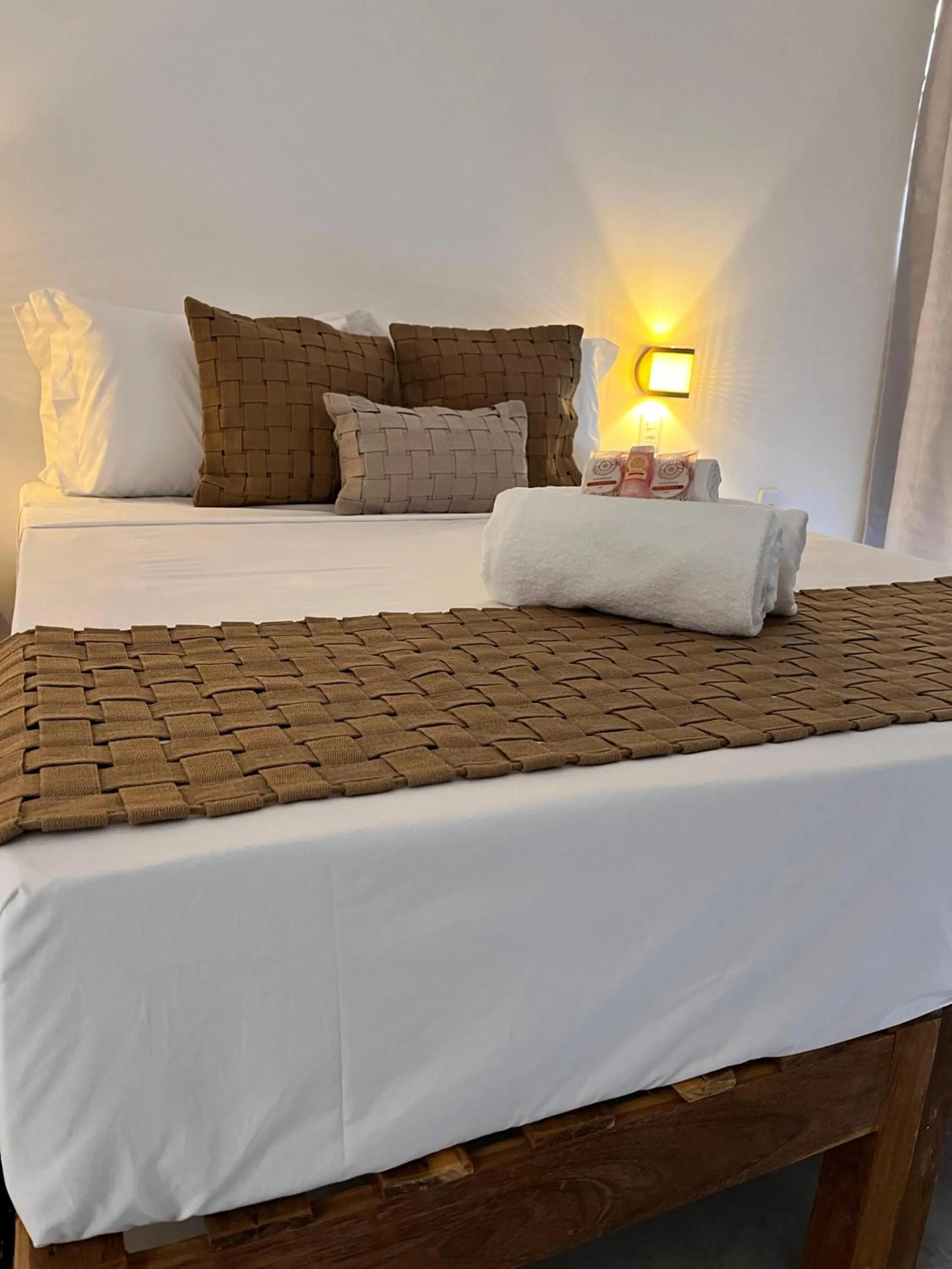 Bed in Pousada Enero