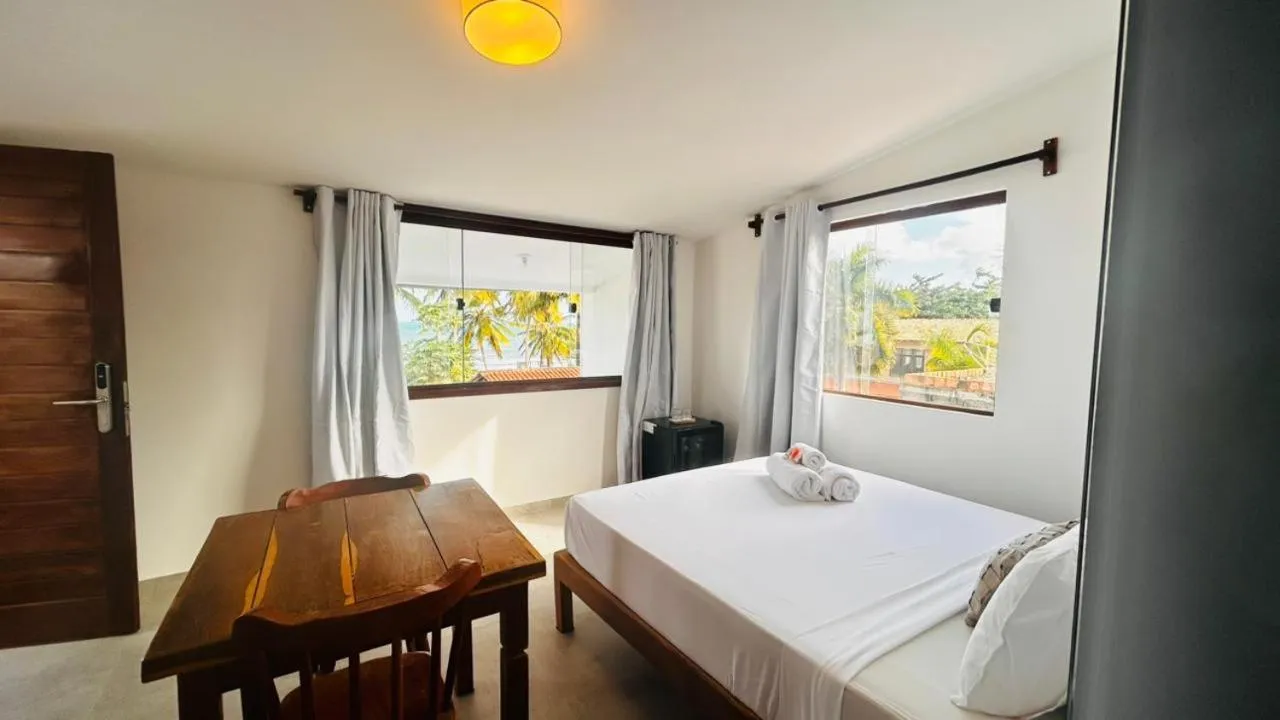 Bed in Pousada Enero