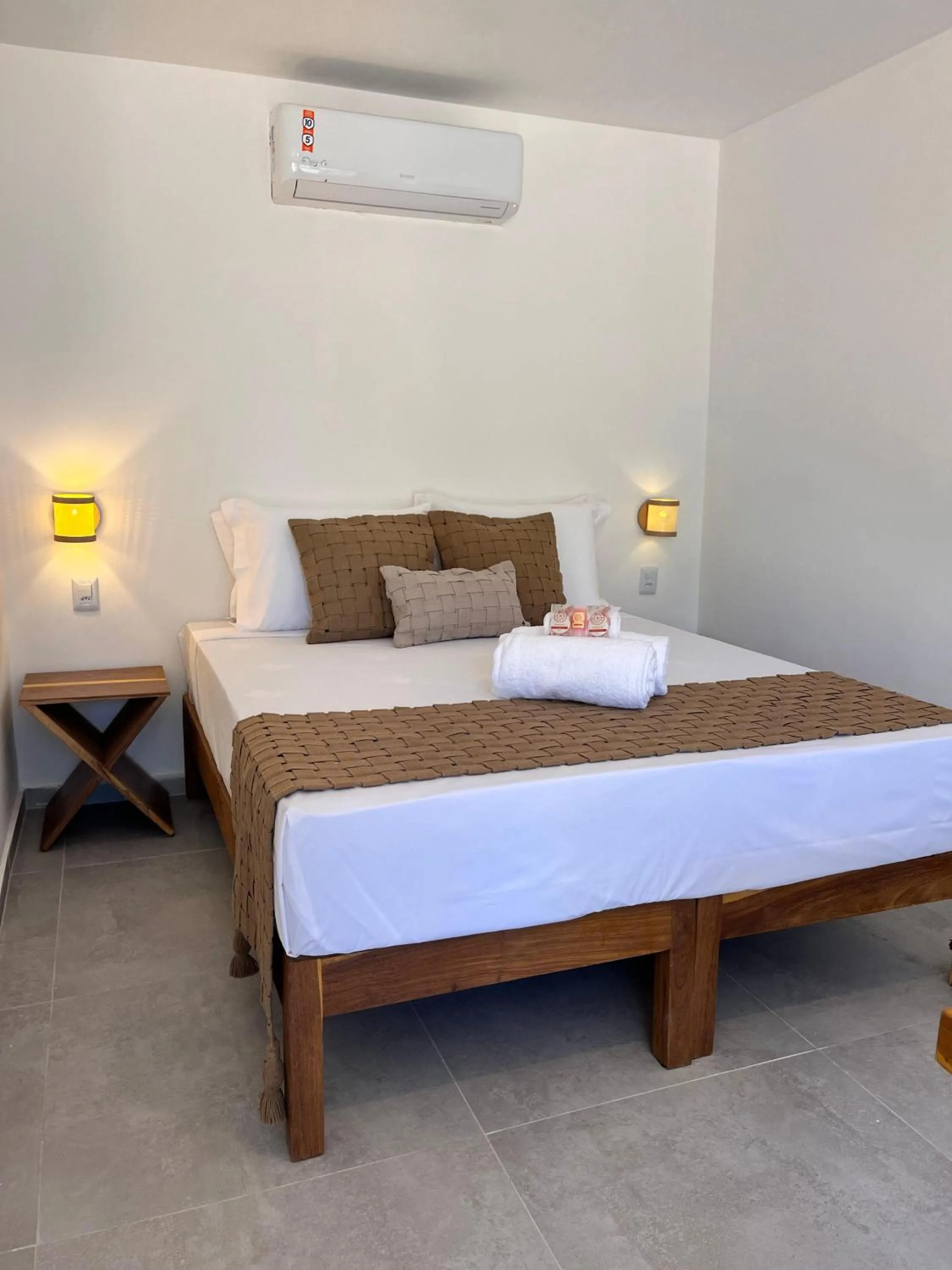 Bed in Pousada Enero