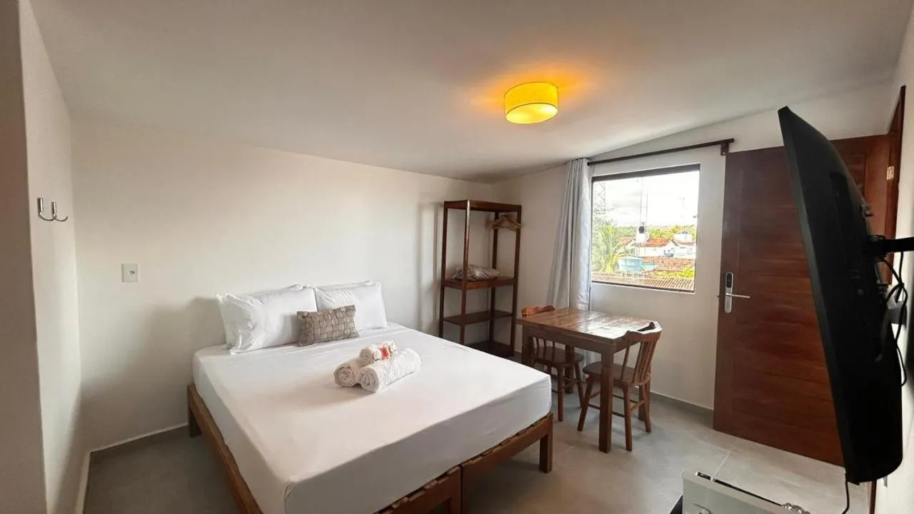 Bed in Pousada Enero