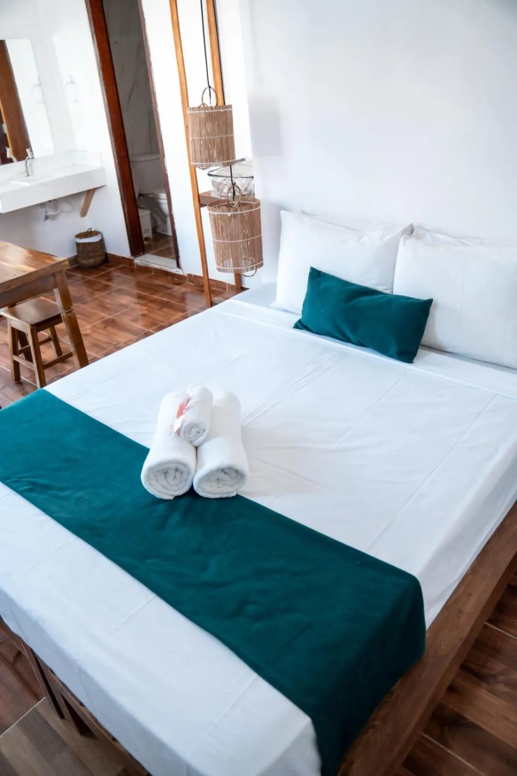 Bed in Pousada Enero