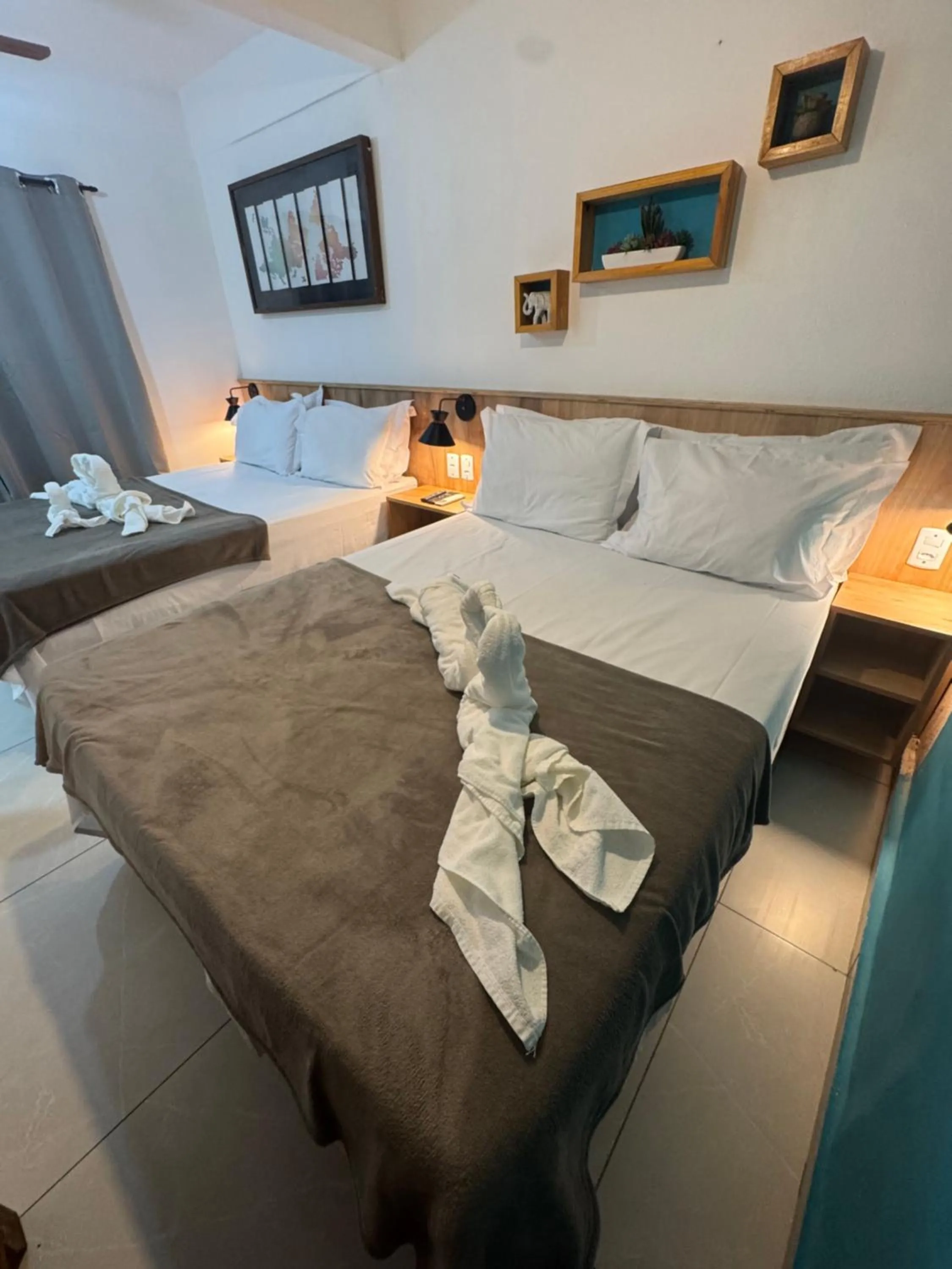 Bed in Pousada Tropical Araçatiba