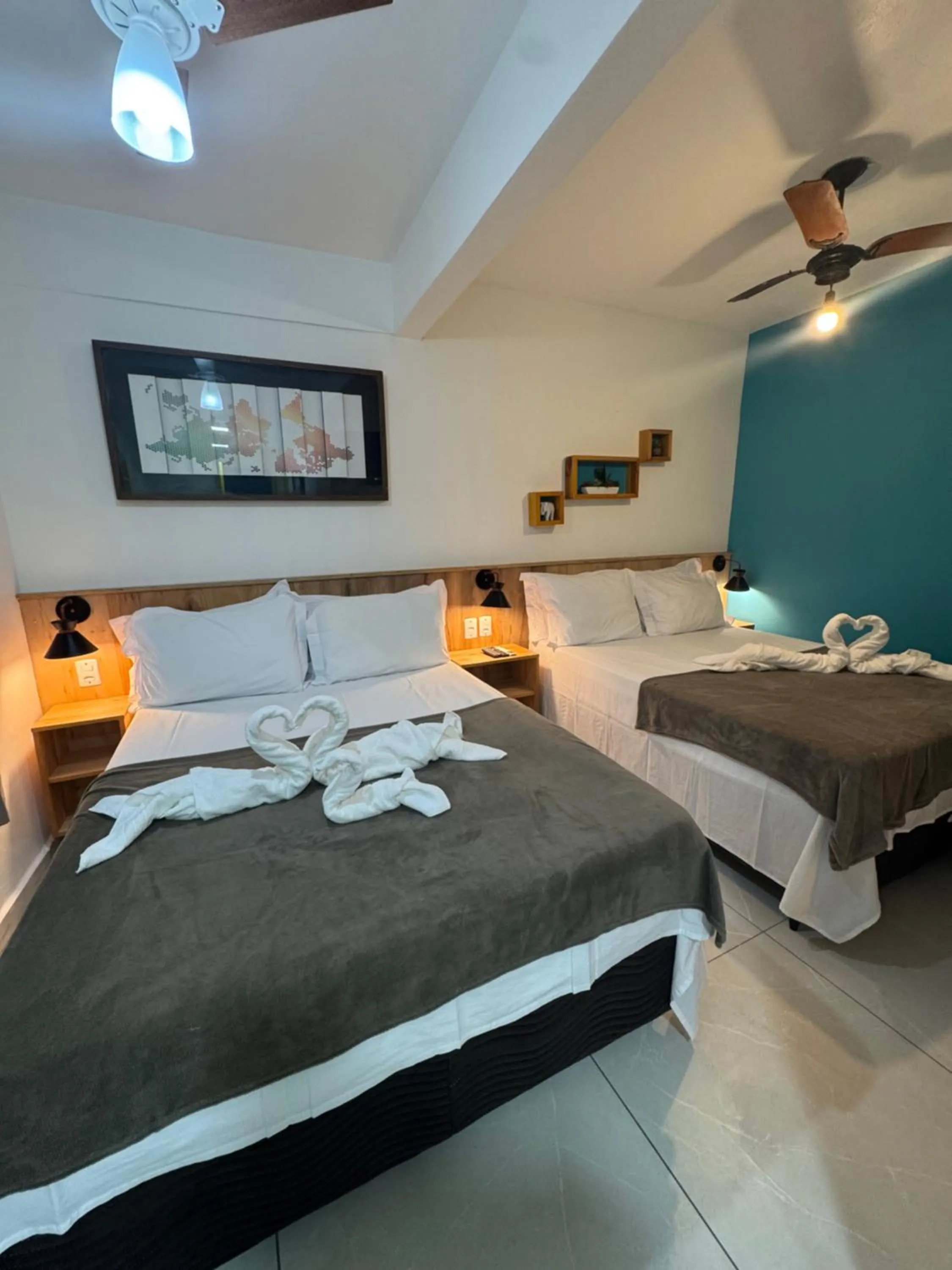 Bed in Pousada Tropical Araçatiba